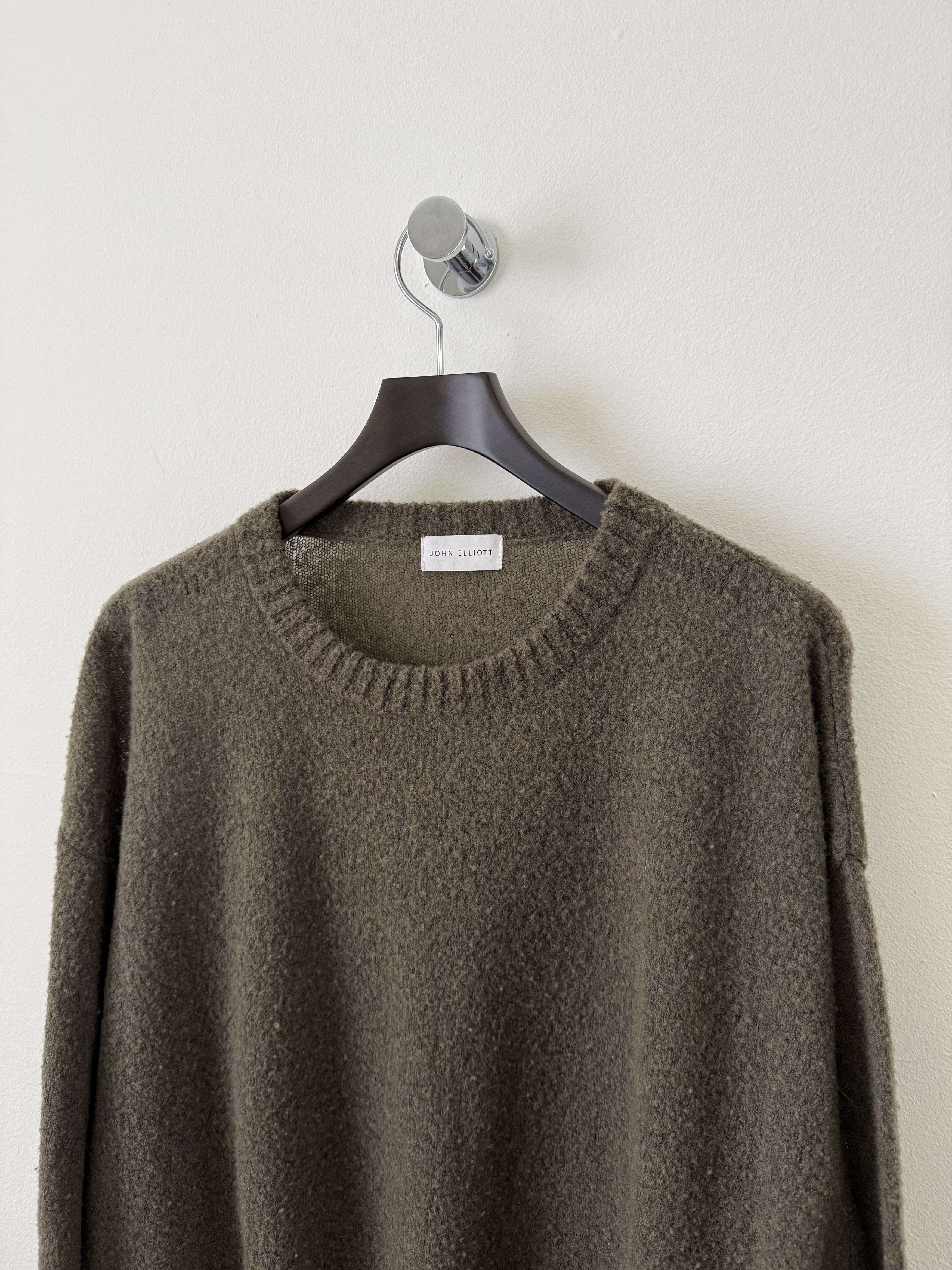 John Elliott Wool Powder Knit Sweater Size US L / EU 52-54 / 3 - 5 Thumbnail