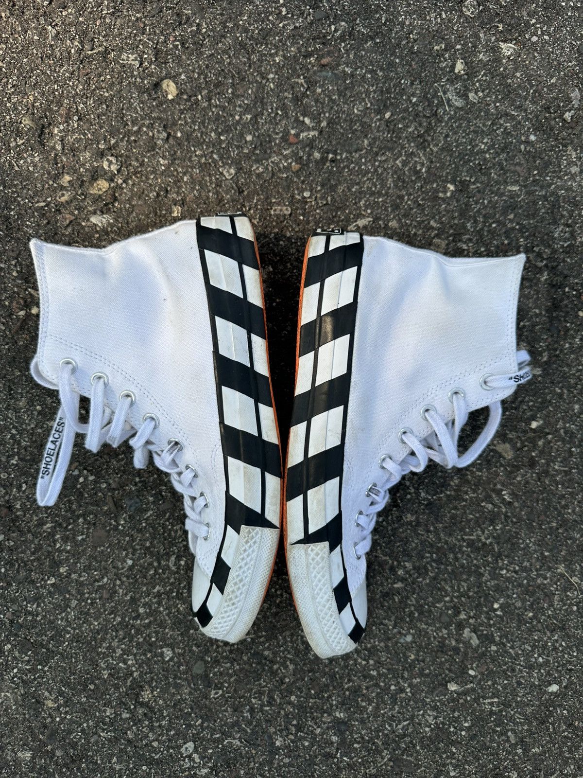 Converse × Off-White Off-White X Converse White and Black Striped - Virgil Abloh Size US 9 / EU 42 - 5 Thumbnail