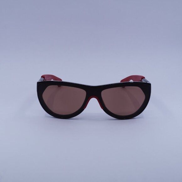 Bottega Veneta Bottega Veneta BV1234S 004 Sunglasses Shiny Black/Red Shield Size ONE SIZE - 2 Thumbnail