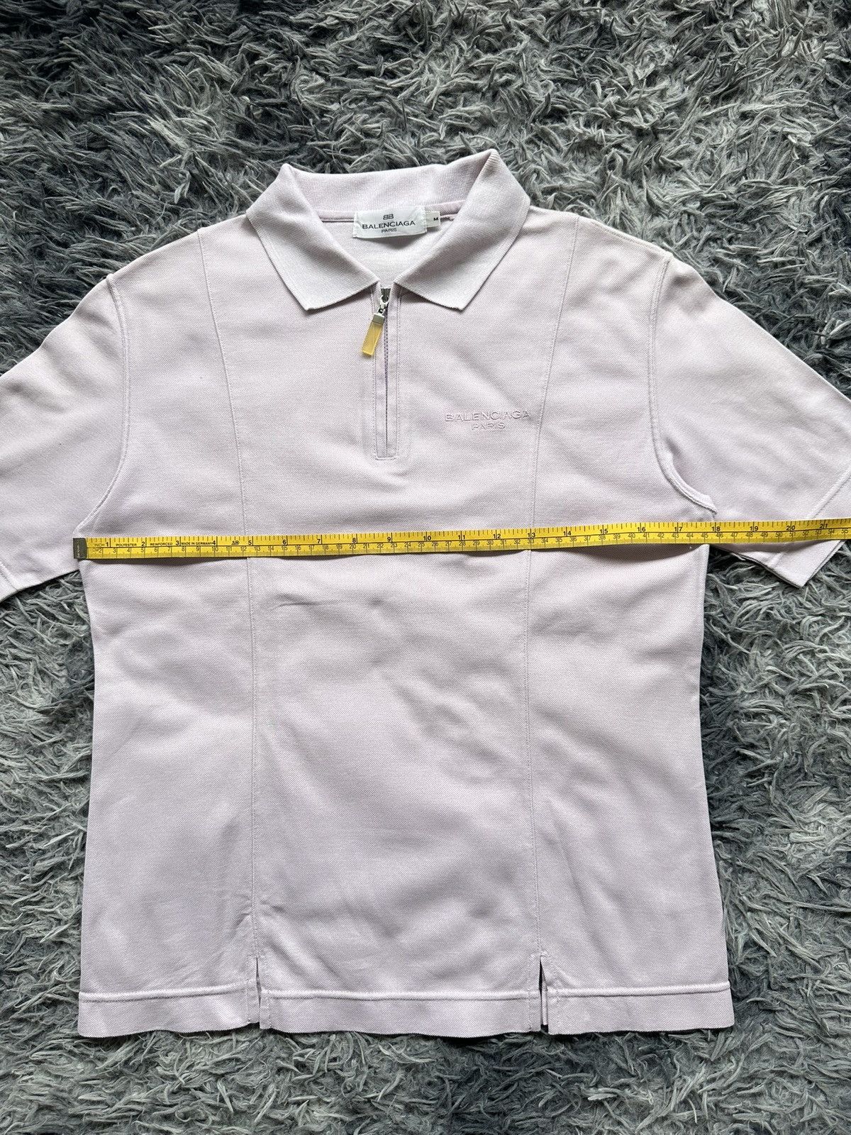 Balenciaga 90’s Balenciaga polo zipper up tee Size US S / EU 44-46 / 1 - 9 Thumbnail
