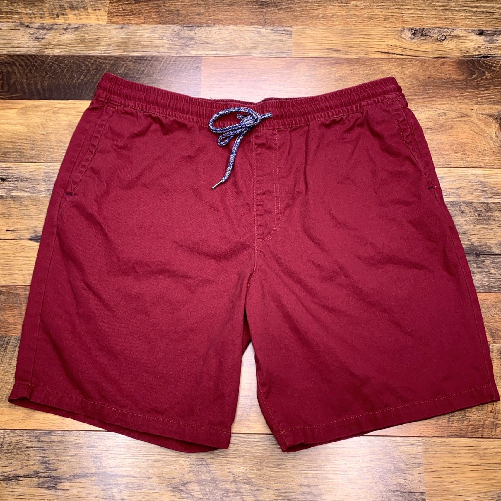 Pacsun Pacsun Twill Volley Shorts Mens XL Red Drawstring Size US 36 / EU 52 - 2 Thumbnail