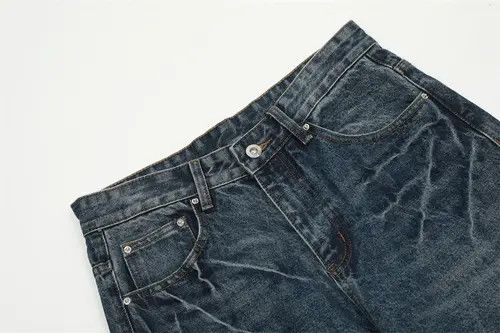 VIBE Retro washed red design wide leg jeans Size US 30 / EU 46 - 5 Thumbnail