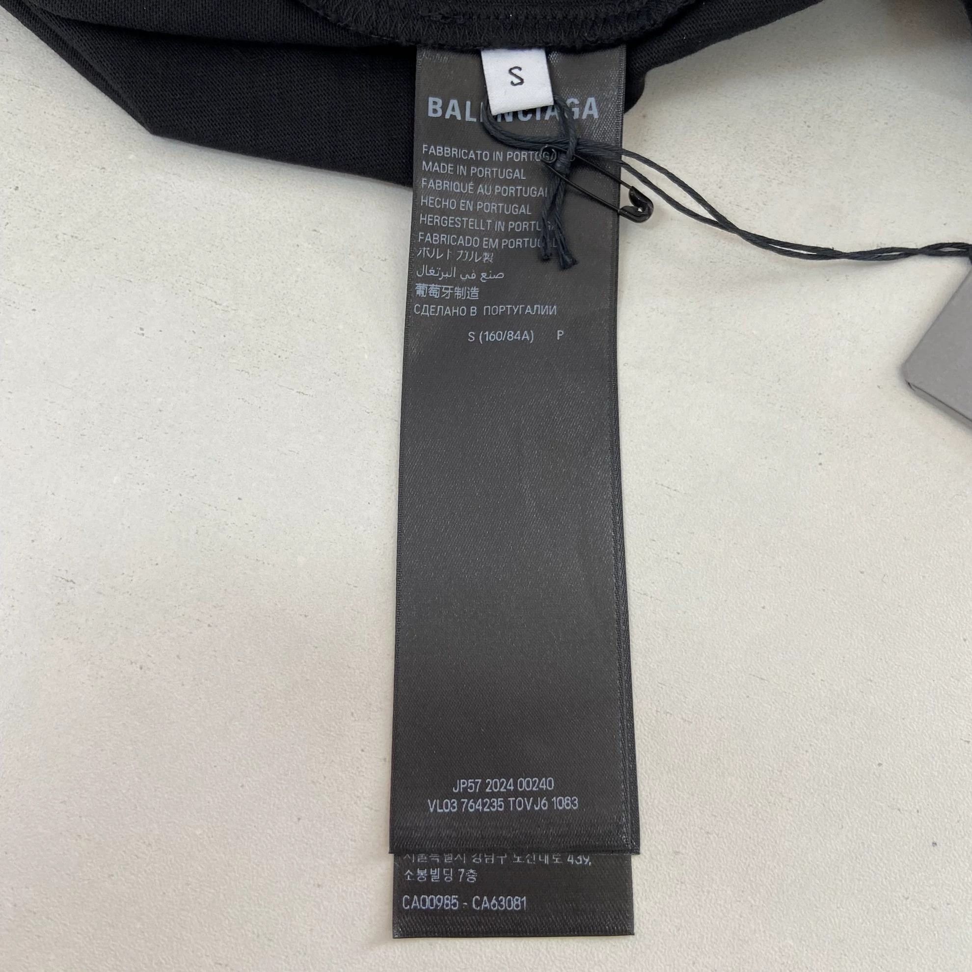 Balenciaga Balenciaga Crystal Logo Black S Tee tags 0681 Size US S / EU 44-46 / 1 - 6 Thumbnail