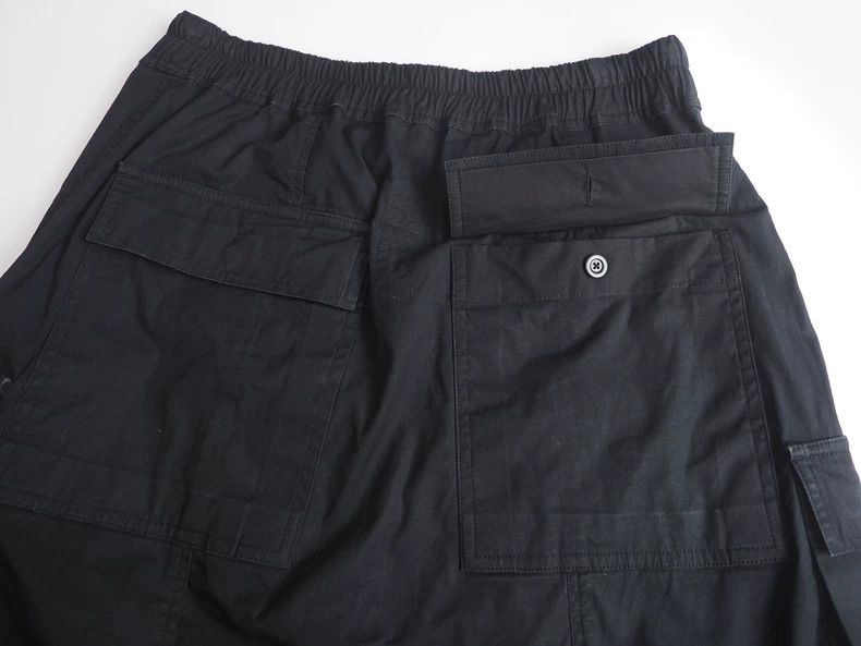 Rick Owens Rick owensBlack seven-point low-crotch workwear pants 2503- Size US 32 / EU 48 - 4 Thumbnail