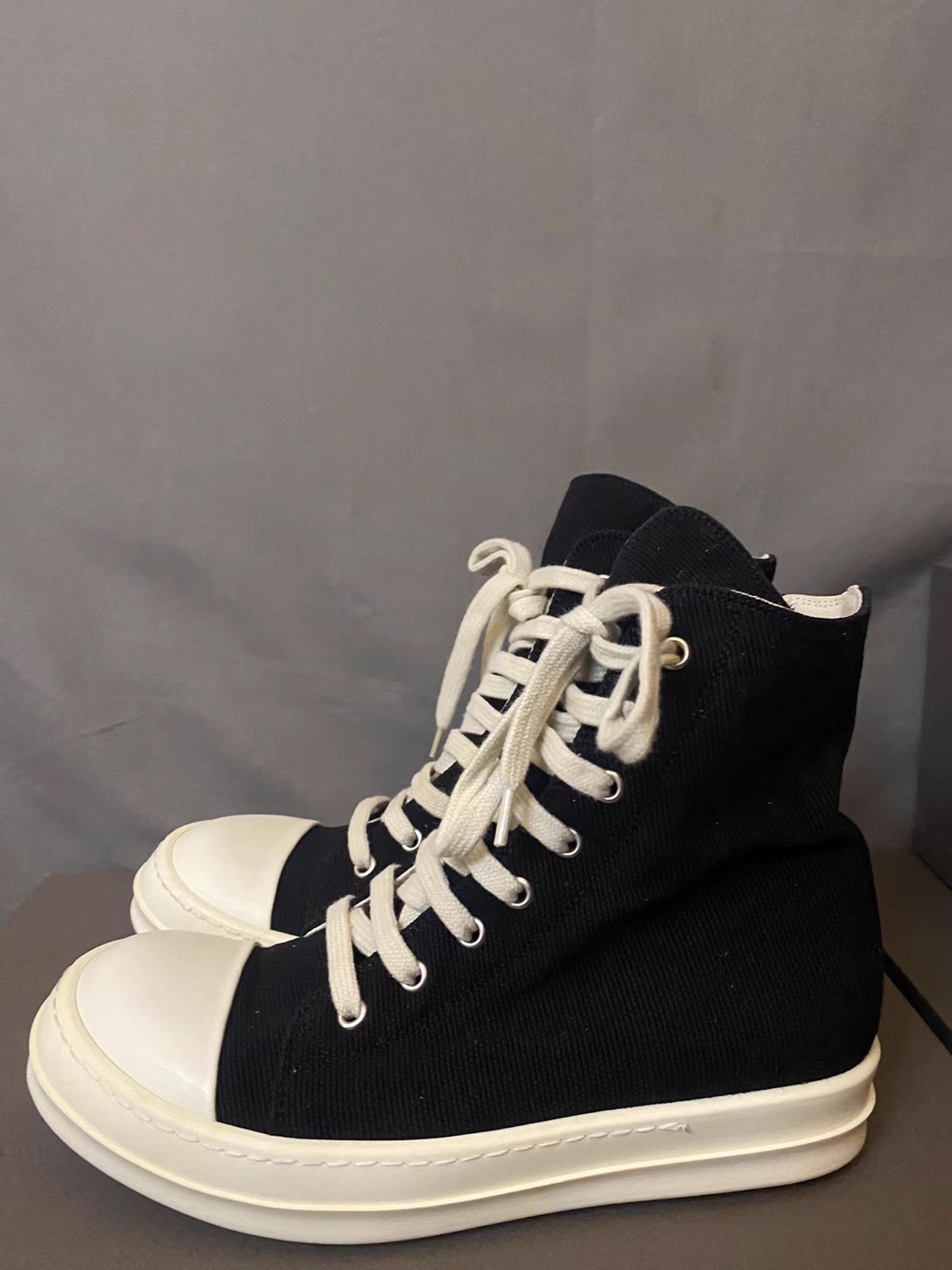 Rick Owens Rick Owens DRKSHDW Canvas Jumbo Lace Low Size US 7.5 / IT 37.5 - 1 Thumbnail