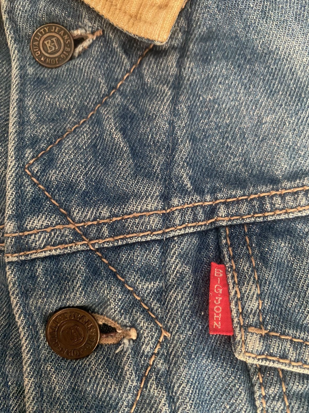 Big John 70-80s Big John Denim Jacket Size US L / EU 52-54 / 3 - 8 Thumbnail