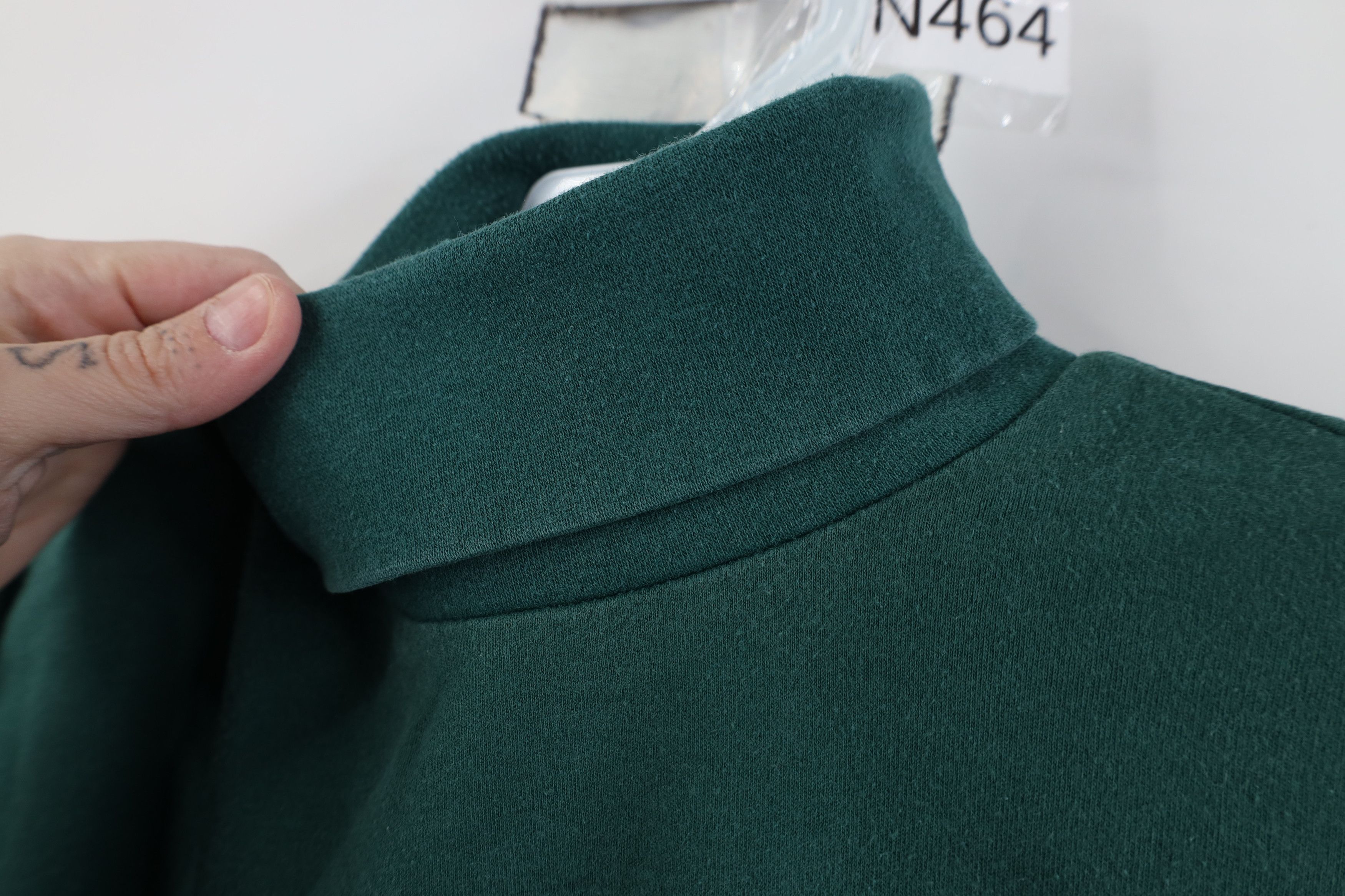 Gap Vintage 90s Gap Babydoll Turtleneck T-Shirt Hunter Green Size S / US 4 / IT 40 - 4 Thumbnail