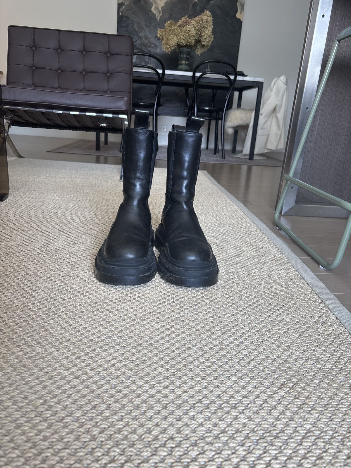 Bottega Veneta Bottega venetta tire high leather boots Size US 10.5 / EU 43-44 - 5 Thumbnail
