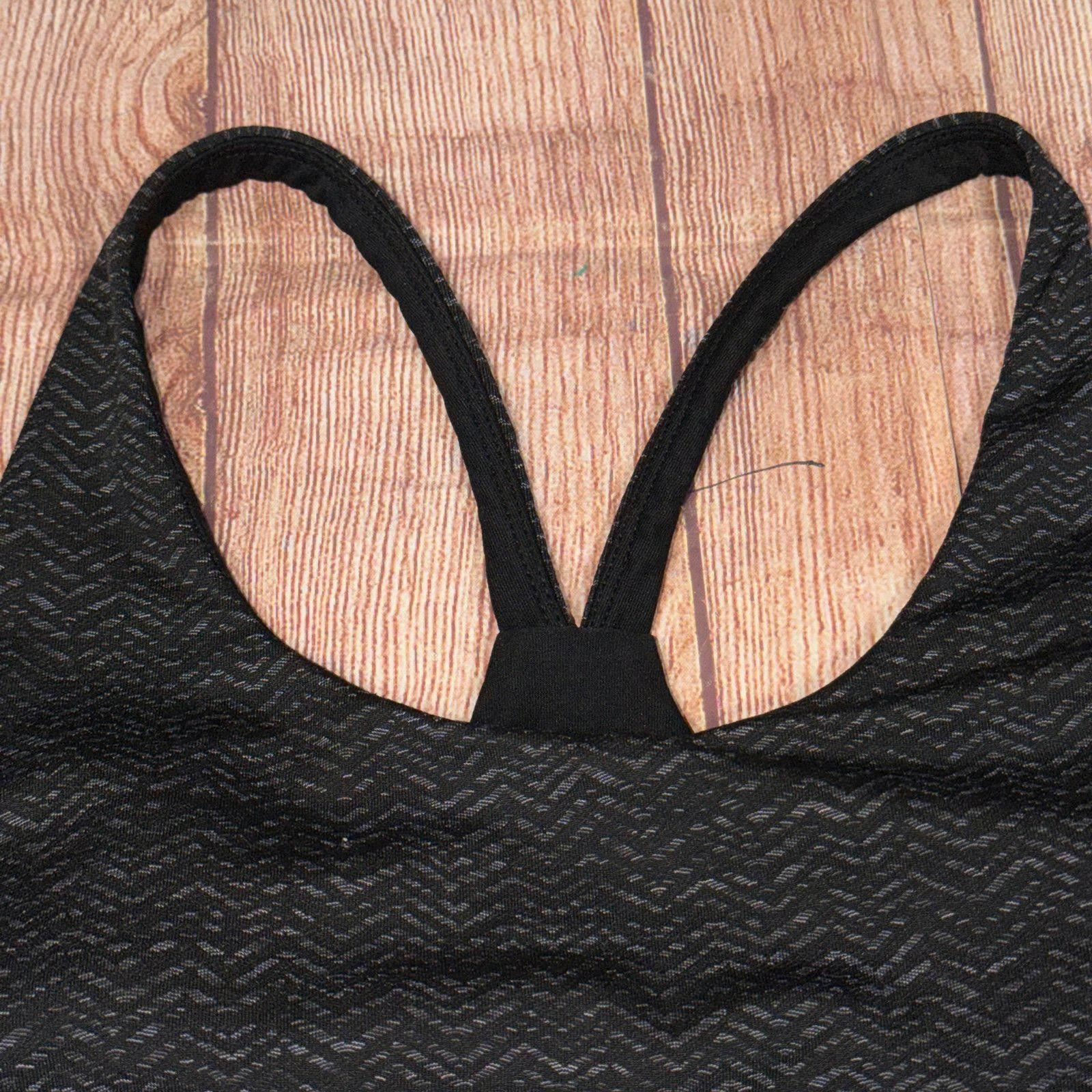 Other Dip Black Patterned Sports Bra - Size XL Size ONE SIZE - 4 Thumbnail