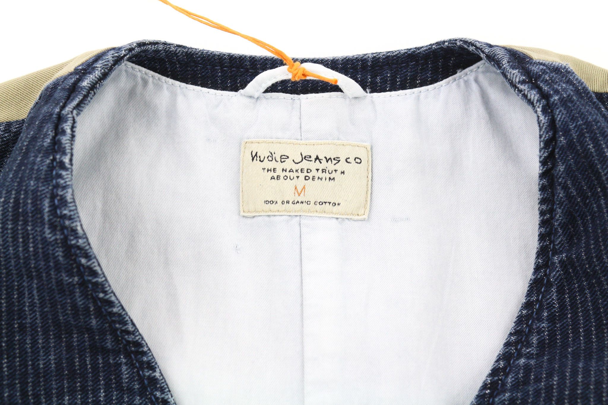 Nudie Jeans GUSTAV M Worker Stripe Dark Blue Buttoned Vest 80725 Size US M / EU 48-50 / 2 - 9 Thumbnail