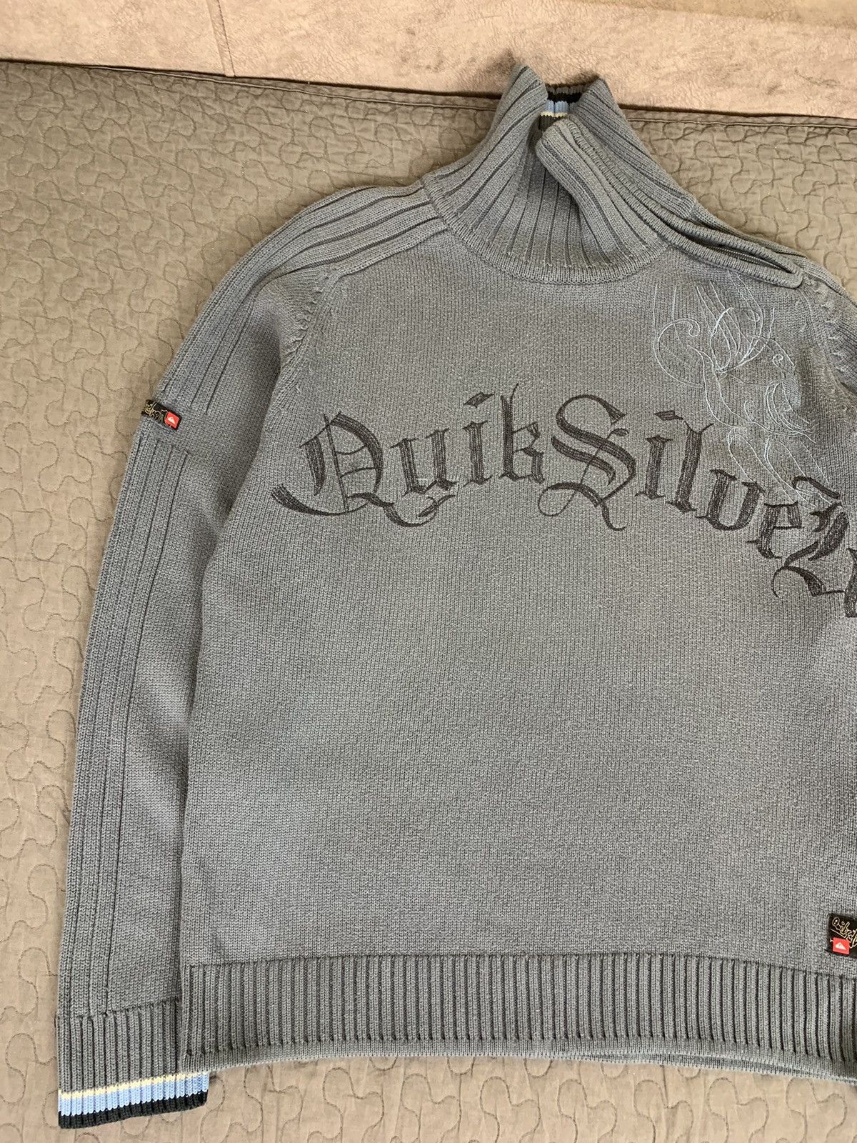 Quiksilver Vintage Quiksilver Big Logo Sweater Size US M / EU 48-50 / 2 - 2 Thumbnail