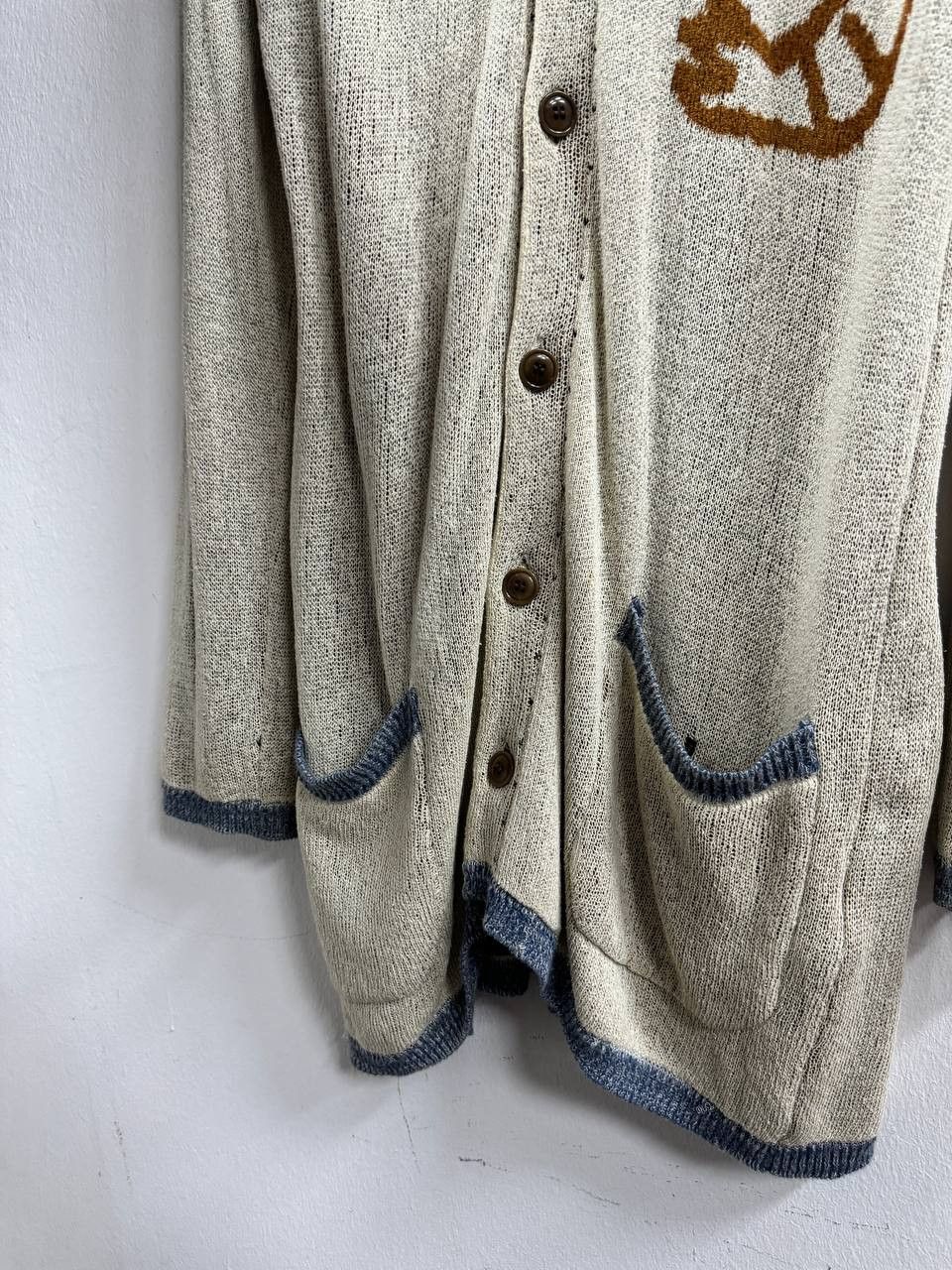 Yohji Yamamoto AW22 Yohji Yamamoto Pour Homme Shrimp Long Cardigan Size US L / EU 52-54 / 3 - 4 Thumbnail