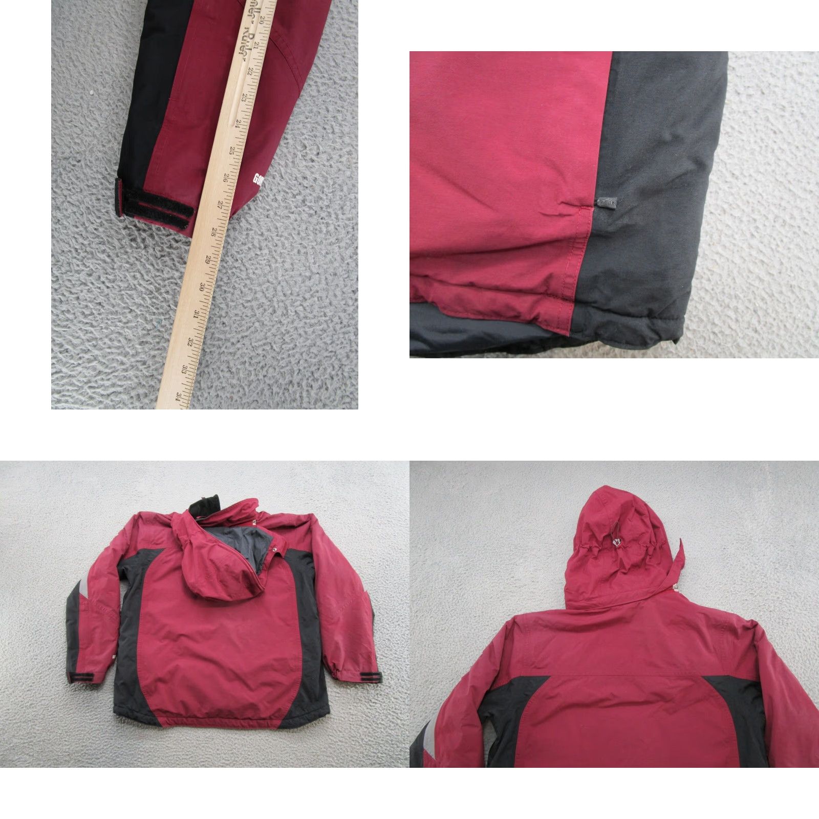 Vintage VINTAGE L.L. Bean Women's Gore Tex Hooded Full Zip Jacket Outdoor Ski Size Large Red Jacket Womens Size L / US 10 / IT 46 - 8 Thumbnail