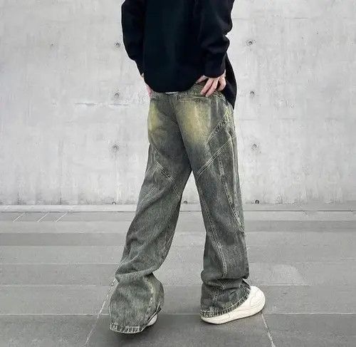 Other Multi Lining Acid Wash Jeans Size US 30 / EU 46 - 2 Thumbnail