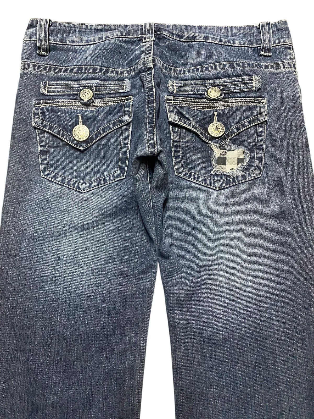 Japanese Brand Vintage Japanese Brand Star Original Distressed Slim Jeans Size US 32 / EU 48 - 4 Thumbnail