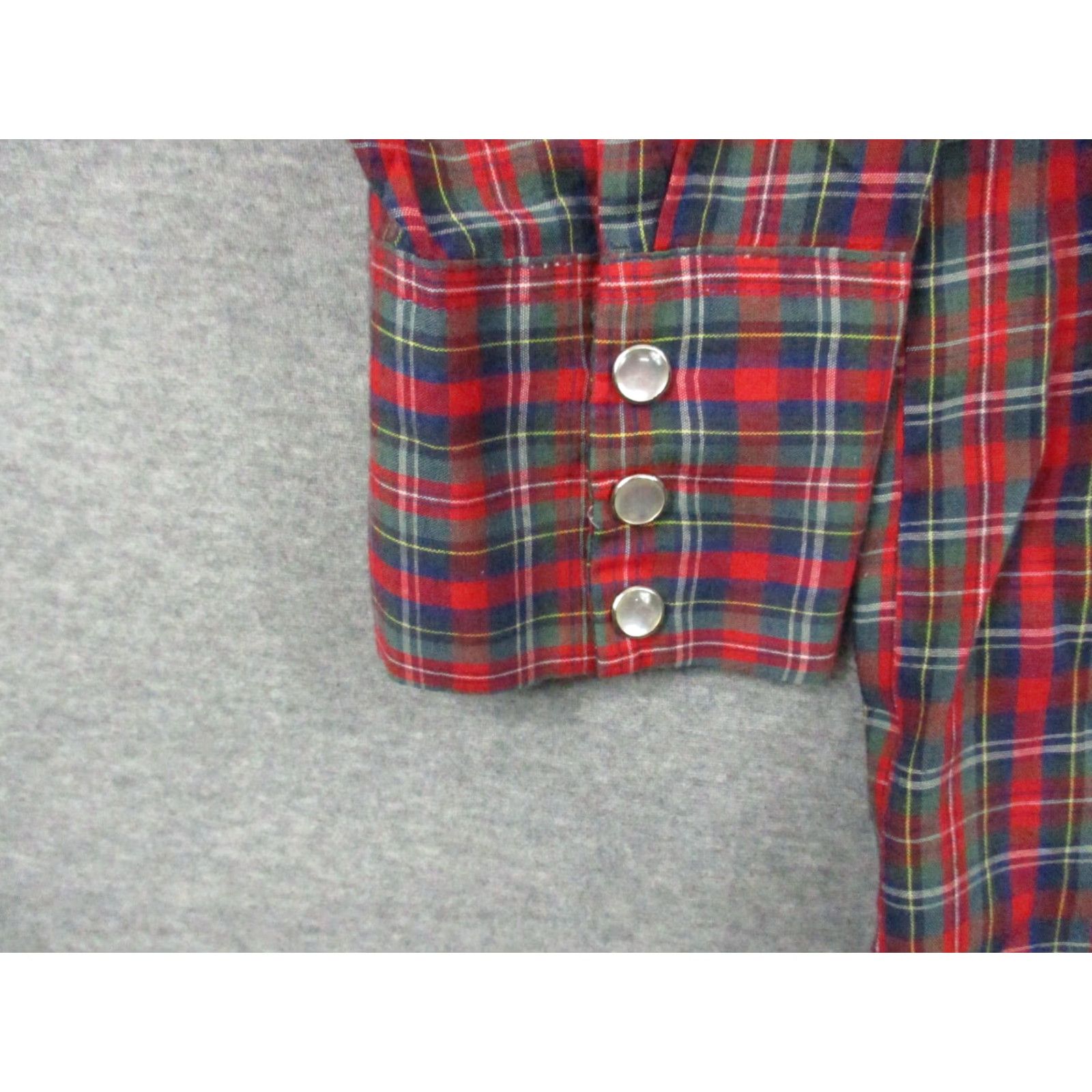 Vintage King Size Shirt 3XL Big & Tall Long Sleeve Western Pearl Snap Blue Red Mens Shirt Size US XXL / EU 58 / 5 - 3 Thumbnail