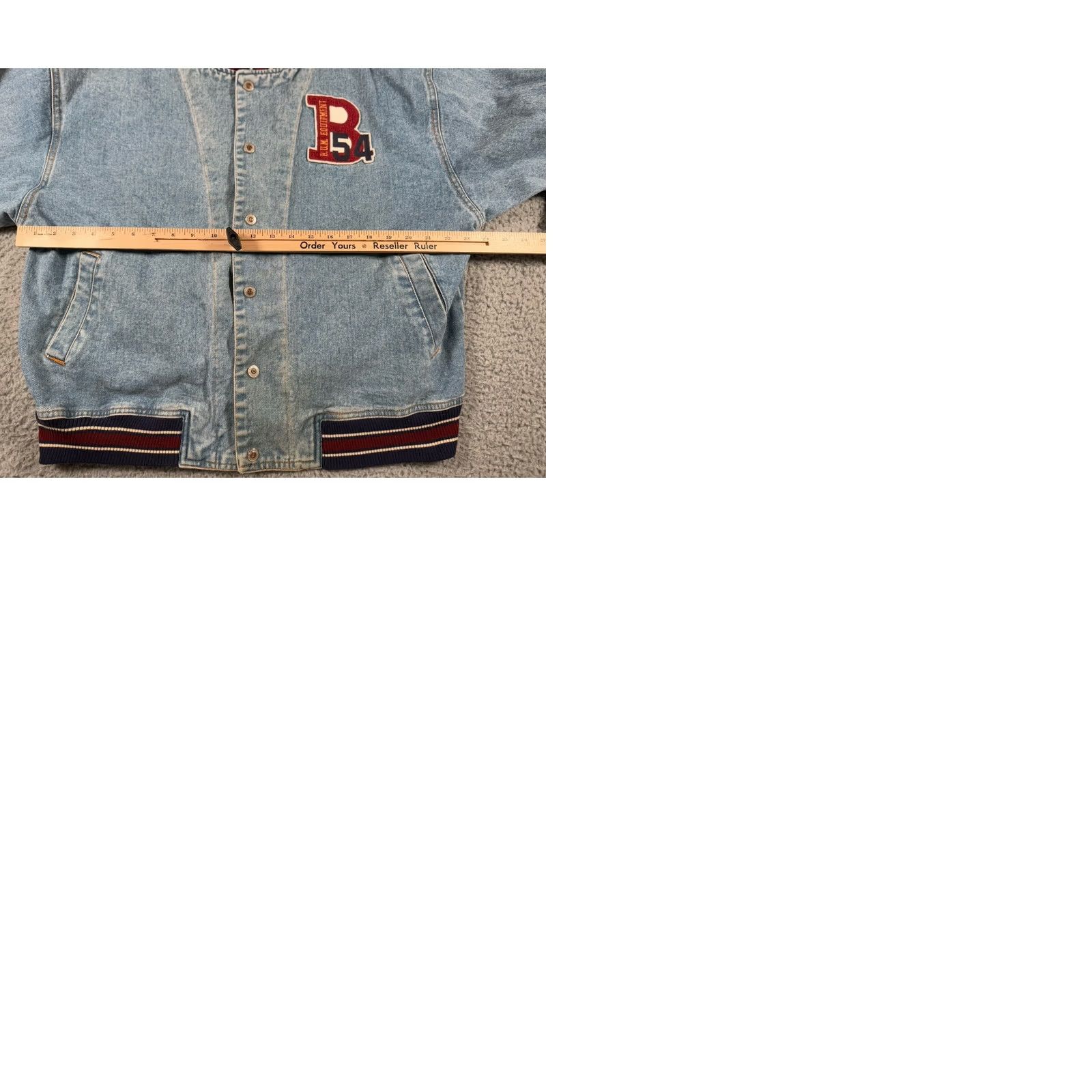 Equipment VINTAGE Bomber Denim Jacket Mens Large Blue Varsity 90s Jacket Men’s Large Blue Varsity 90s Size US L / EU 52-54 / 3 - 10 Thumbnail