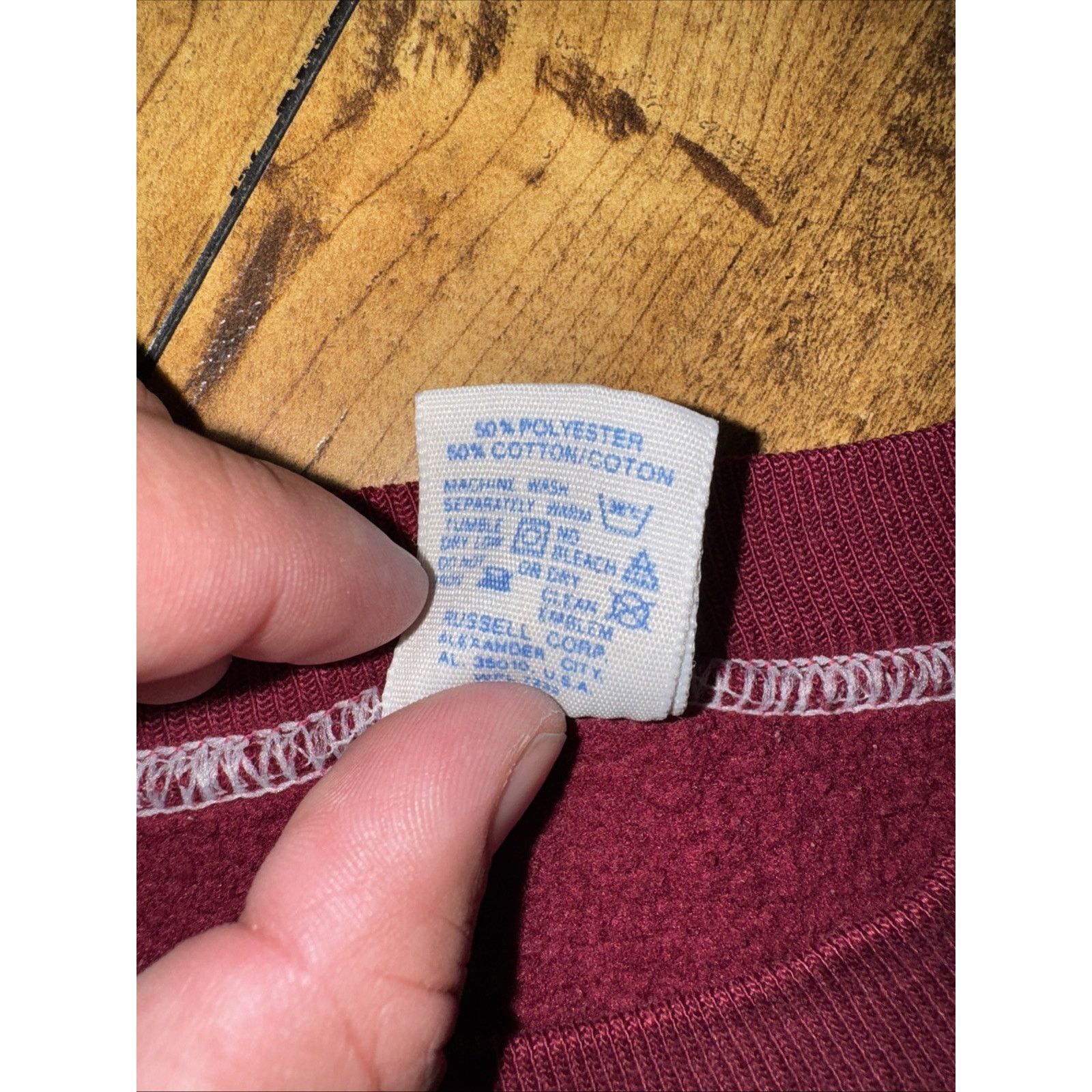 Russell Athletic Russell Athletic Crewneck Burgundy Large Made In USA 22x22 Size US L / EU 52-54 / 3 - 4 Thumbnail