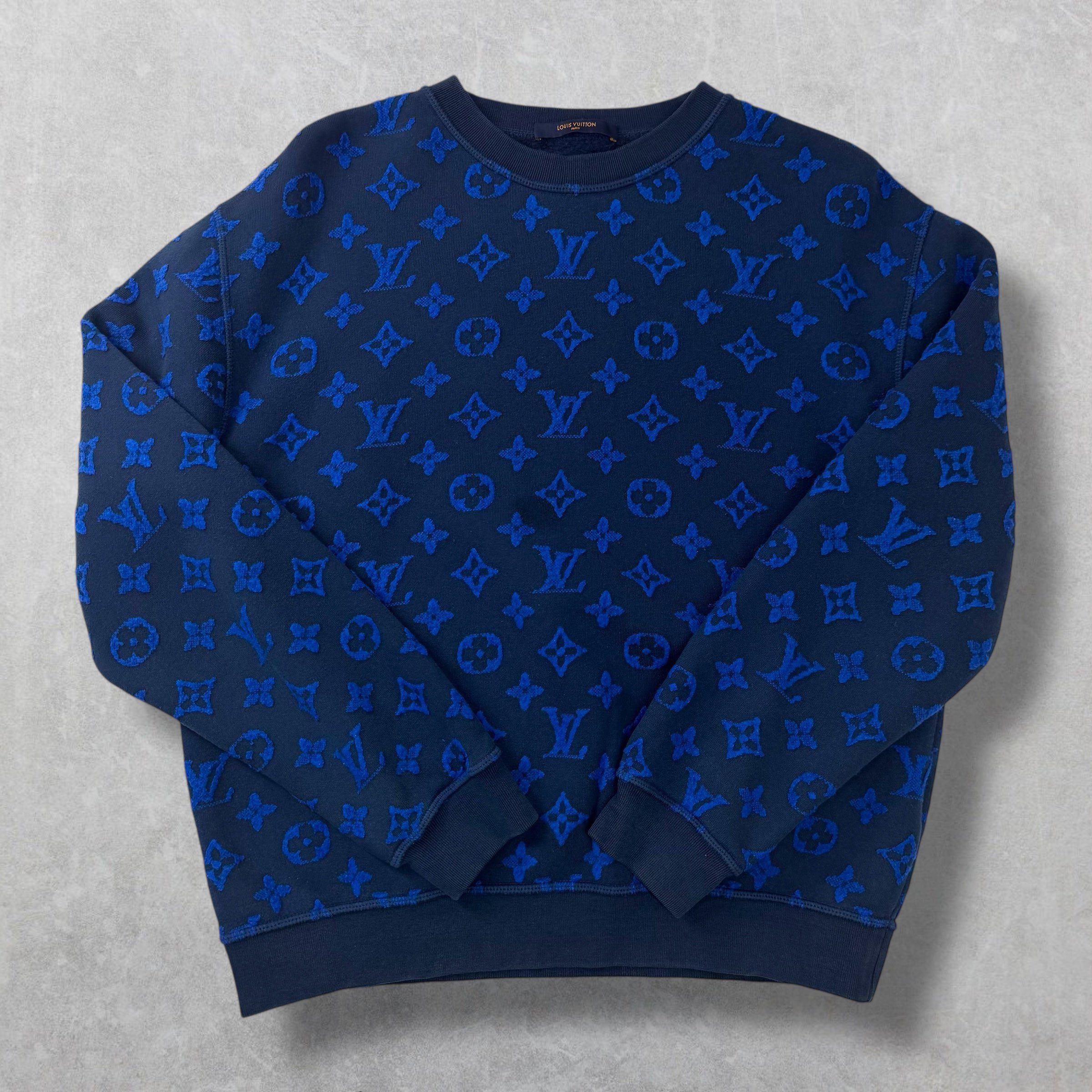 Louis Vuitton Louis Vuitton Monogram Jacquard Crewneck Sweater M Size US M / EU 48-50 / 2 - 1 Thumbnail