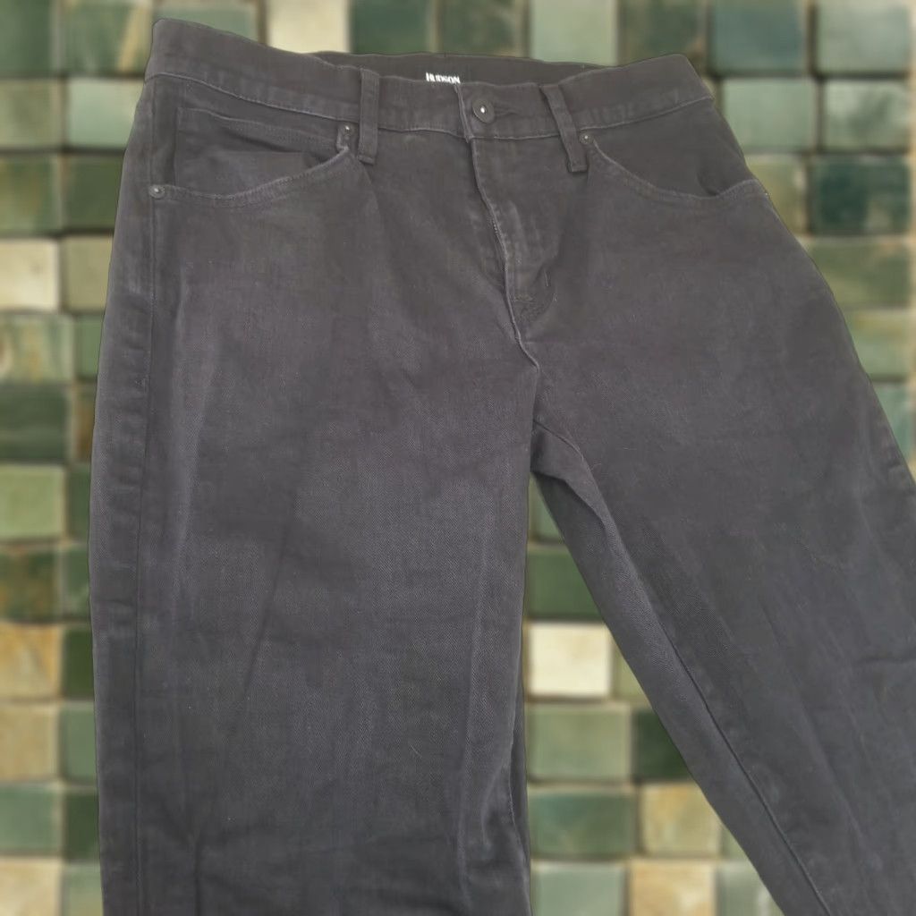 Hudson Hudson Jeans Mens Blake Slim Straight Fit 31x33 Black Cotton Denim Zip Fly 5-Pocket Style Jeans Boots Leisure Wear Mens Size US 31 - 1 Thumbnail