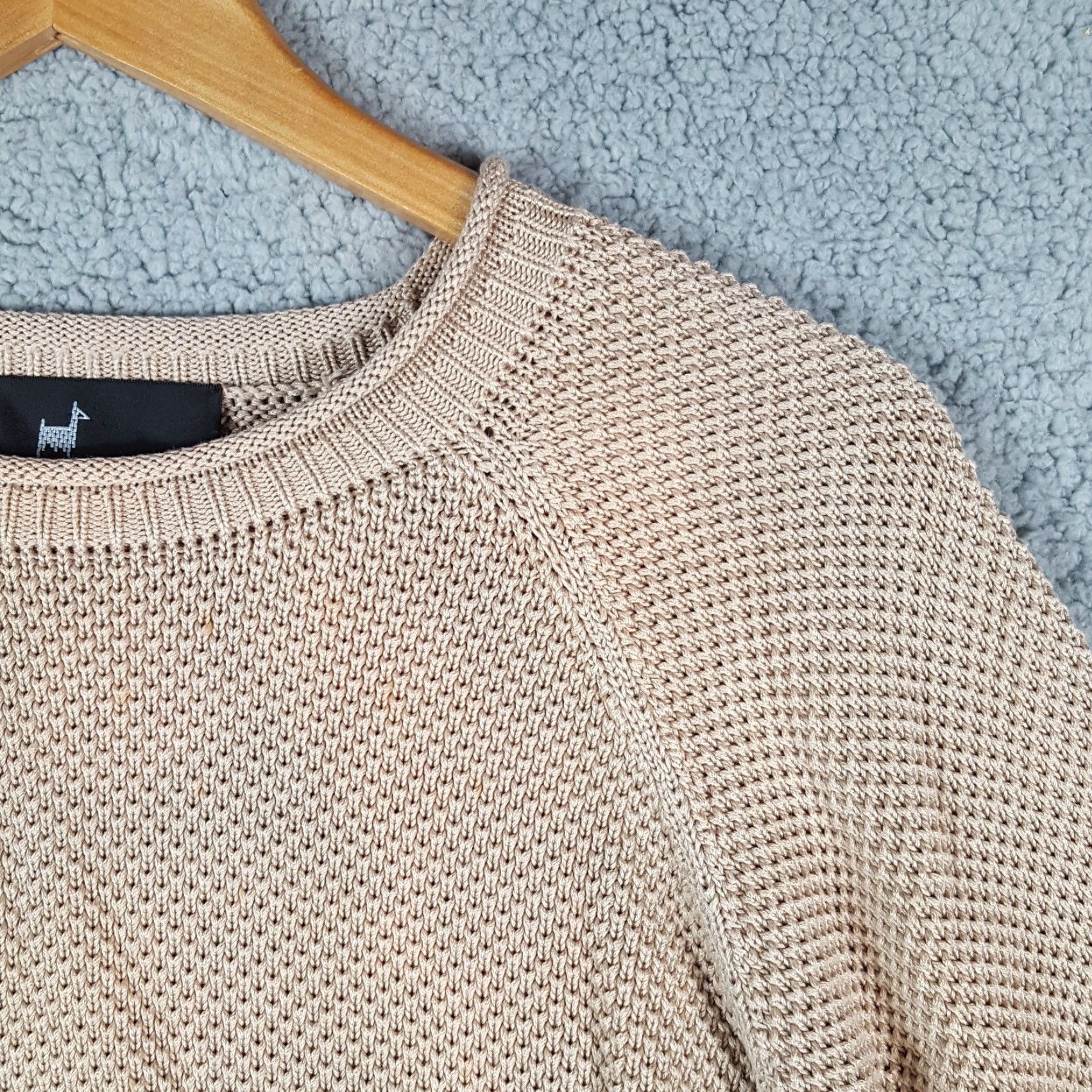 Vintage VINTAGE Peruvian Connection Pima Cotton Knit Pullover Sweater XL Beige Casual Mens Size US XL / EU 56 / 4 - 3 Thumbnail