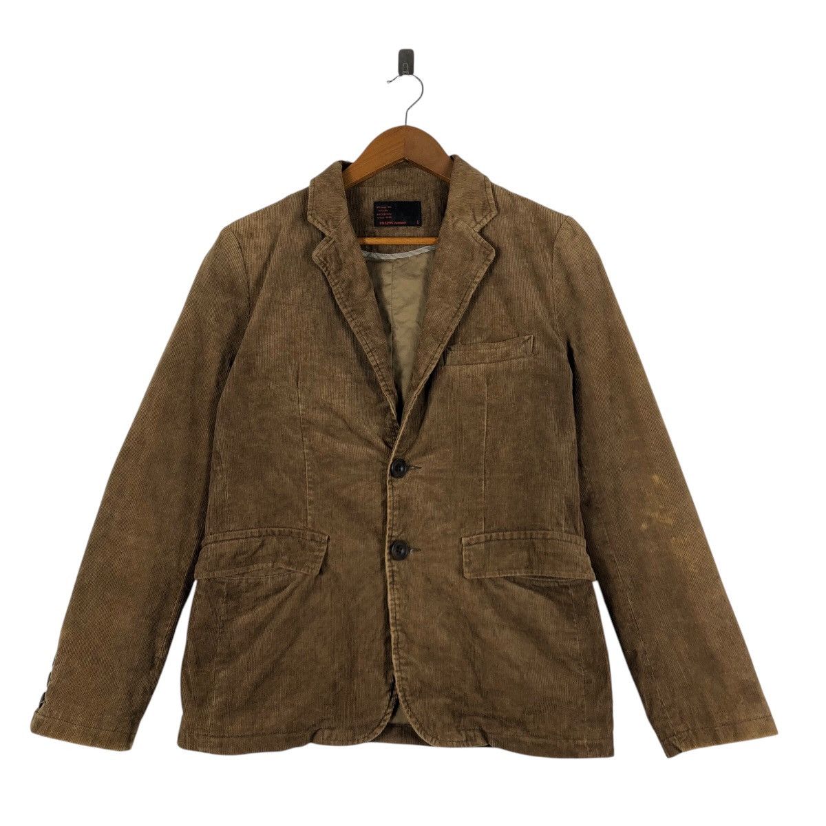 Japanese Brand 291295 Homme Japanese Corduroy Blazer Jacket Size US S / EU 44-46 / 1 - 1 Thumbnail