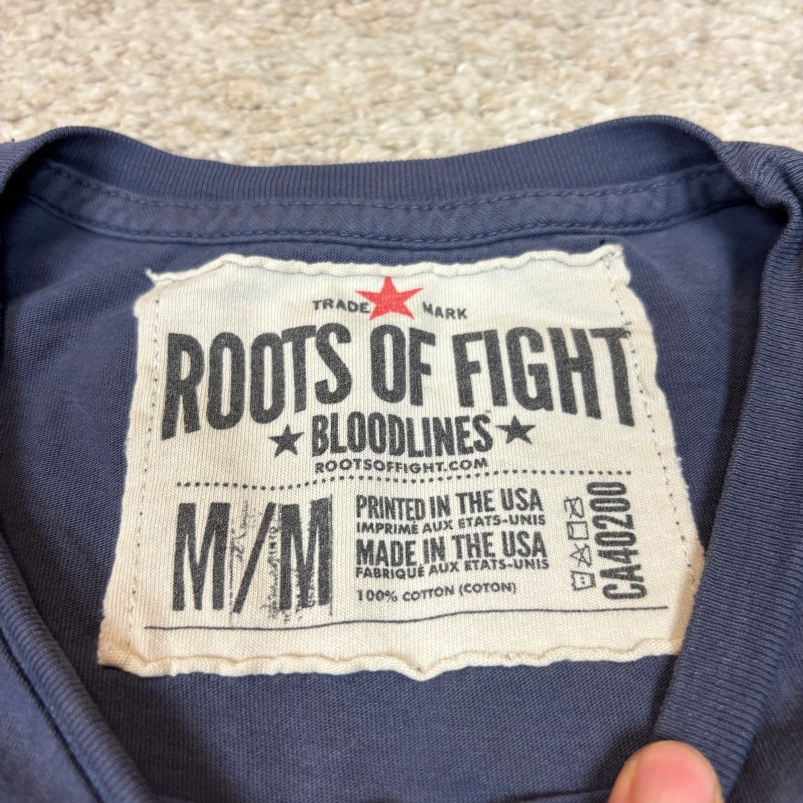 Roots Of Flight Roots of Fight Mike Tyson Bloodlines Boxing Club Shirt M Size US M / EU 48-50 / 2 - 5 Thumbnail