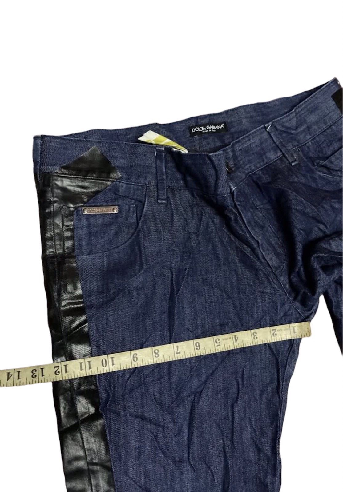 Dolce & Gabbana × Vintage 🔥🔥🔥VTG D&G DENIM MATERIAL SOFT BLACK LINE Size US 38 / EU 54 - 5 Thumbnail