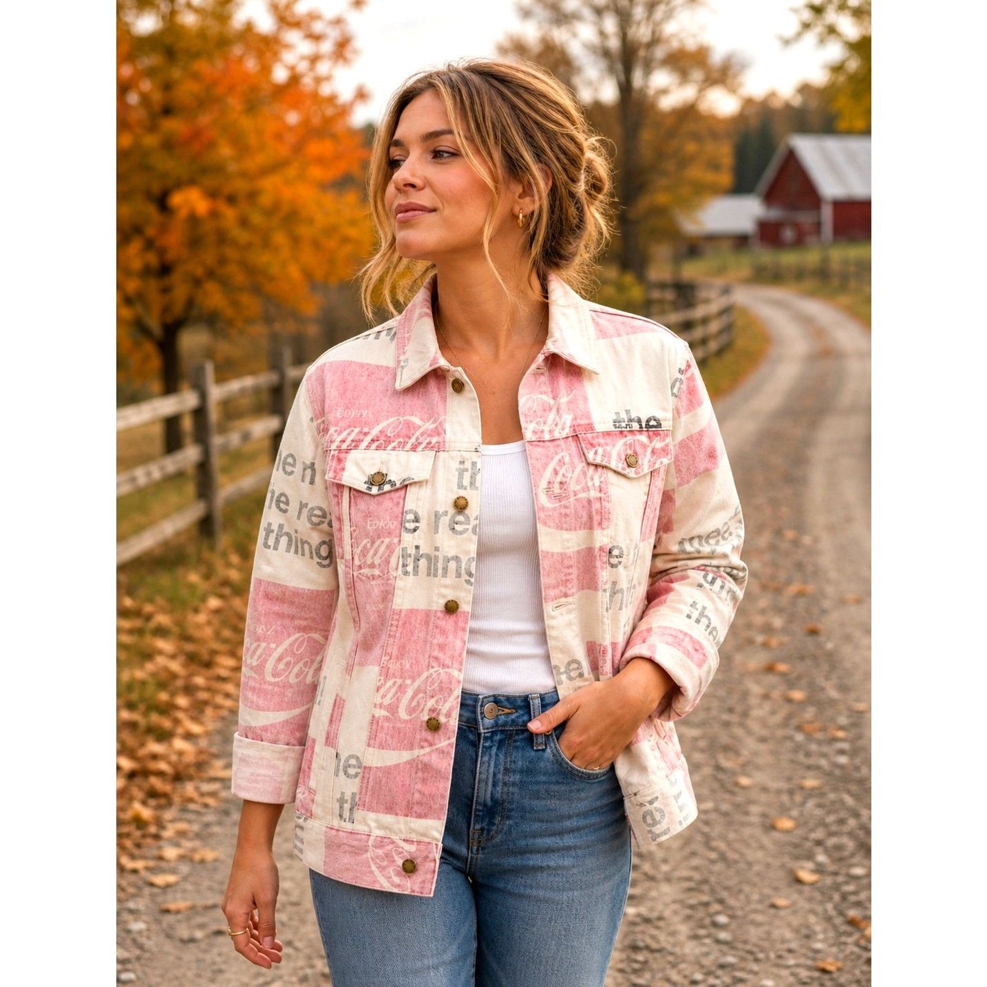 Free People Free People Rolla's Coca Cola Denim Jacket Multi size S Size S / US 4 / IT 40 - 1 Thumbnail