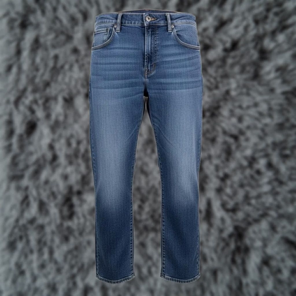 Lucky Brand Lucky Brand 412 Athletic Slim Jeans Mens 36x27 Blue Medium Wash Tapered Zip Fly Denim) Size US 36 / EU 52 - 1 Thumbnail