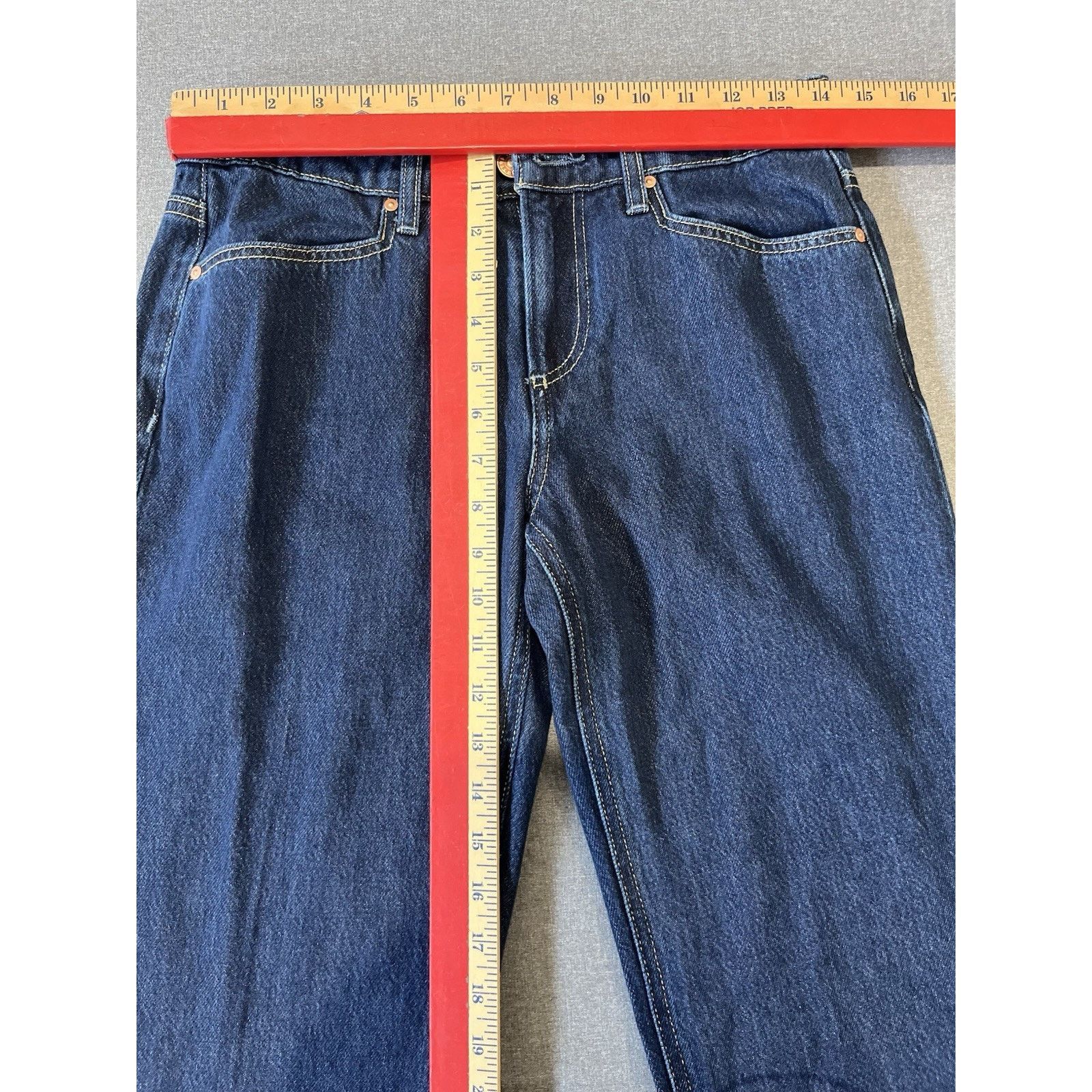 Paige RARE Paige Dark Denim jeans Pockets Wide Leg Denim sz 25 Size 25" / US 0 / IT 36 - 4 Thumbnail