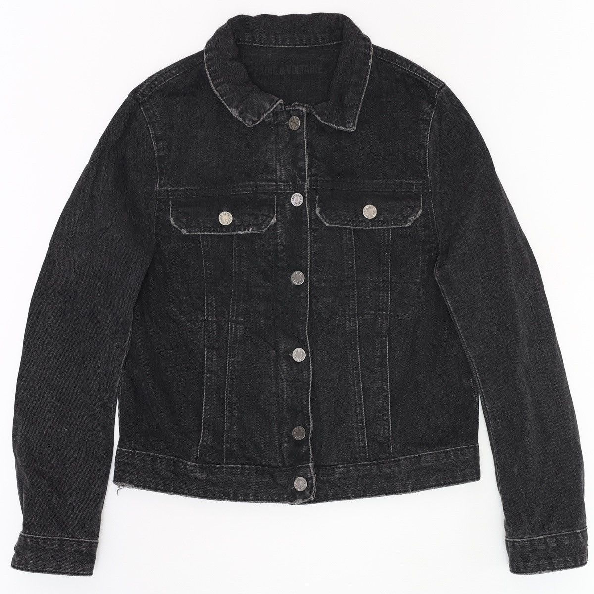 Zadig & Voltaire Zadig Voltaire Kioky Denim Jeans Black Jacket Zip Size S / US 4 / IT 40 - 5 Thumbnail