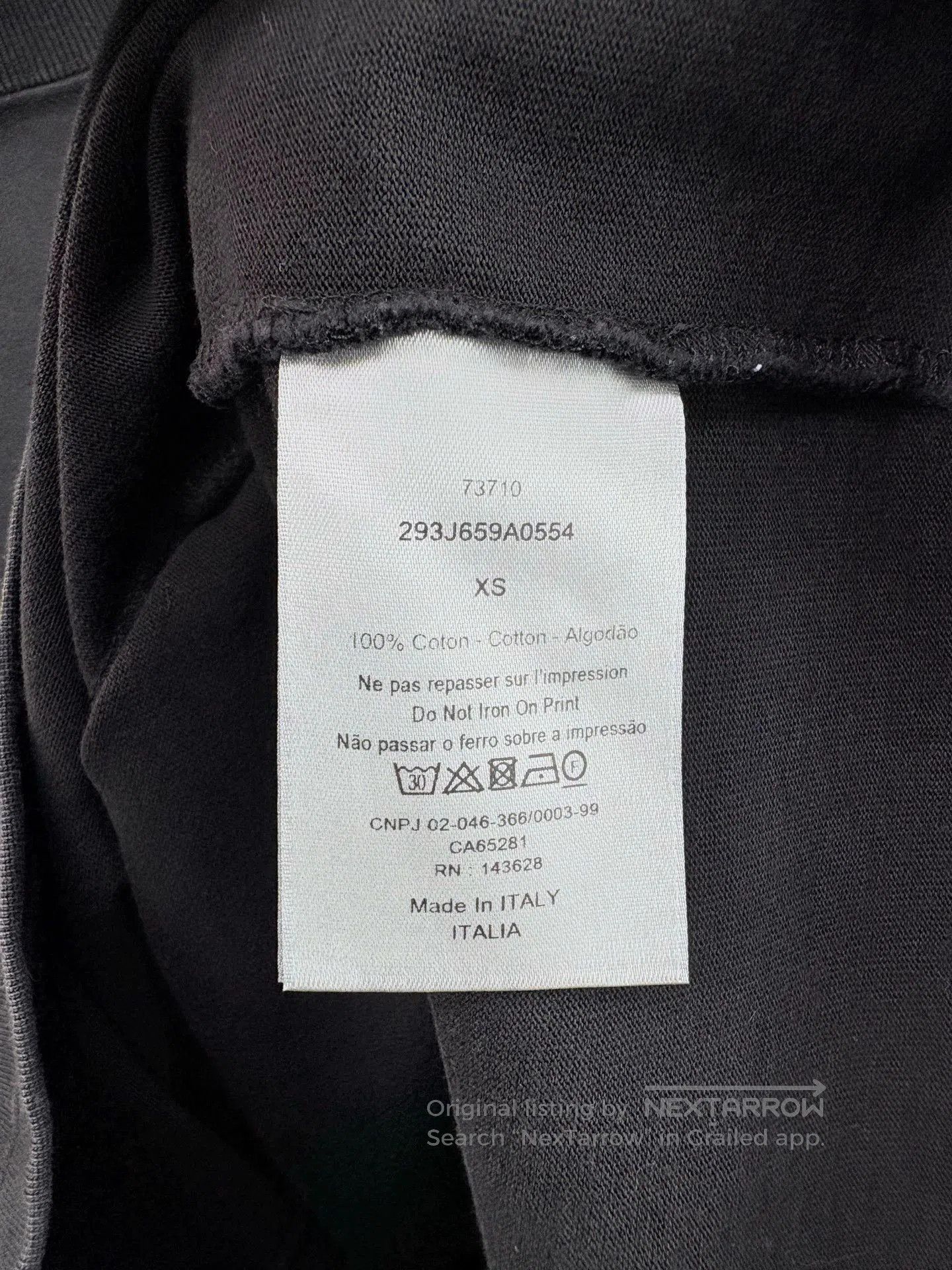 Dior dior logo short sleeve black t-shirt. Size US XS / EU 42 / 0 - 5 Thumbnail