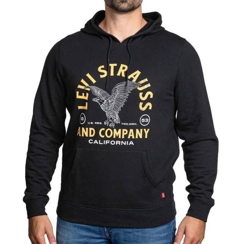 Levi's Levi's Small Black Hoodie - Perfect for Casual Wear! Size US S / EU 44-46 / 1 - 1 Thumbnail