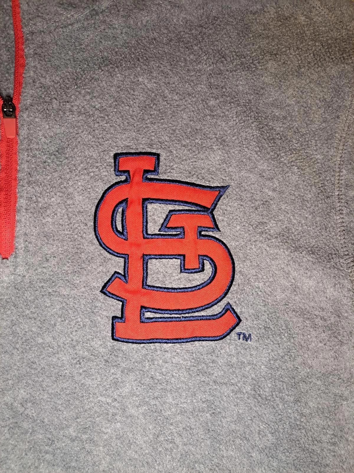 Designer St Louis Cardinals Quarter Zip Pullover Sweater XL Gray Size US XL / EU 56 / 4 - 3 Thumbnail