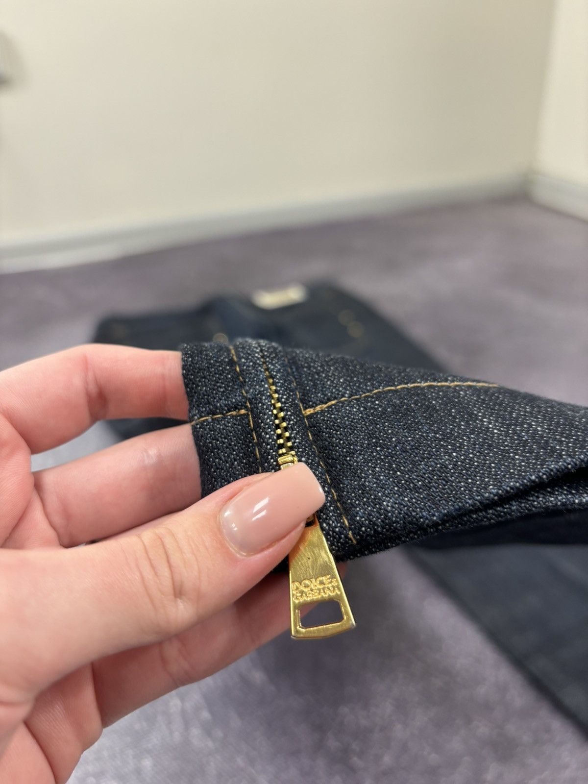 Dolce & Gabbana Dolce & Gabbana Women’s Zip Luxury Avant Garde Tapered Jeans Size 27" / US 4 / IT 40 - 6 Thumbnail