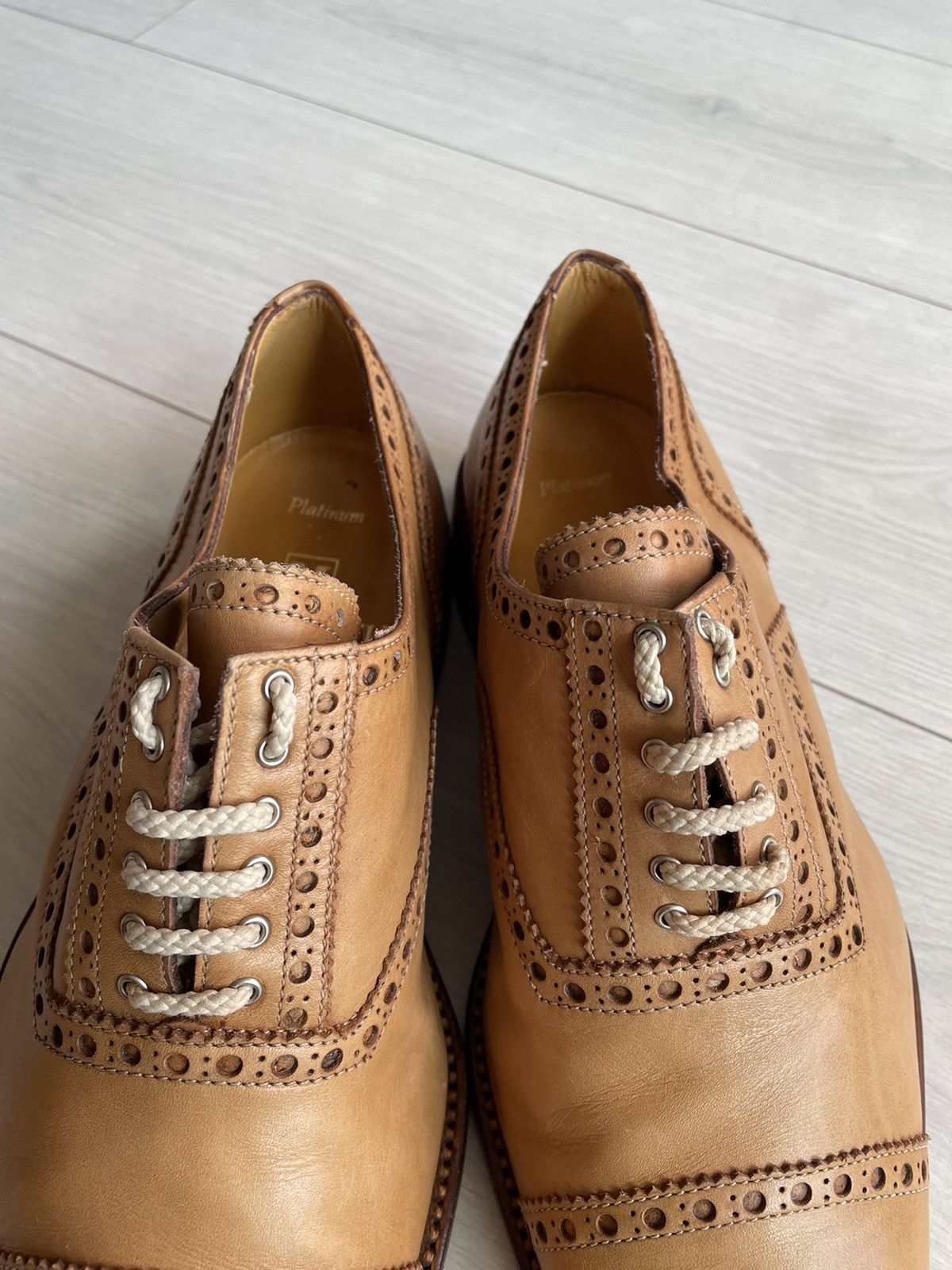 Bruno Magli BRUNO MAGLI SHOES MENS oxford brown dress shoes preppy Size US 7.5 / EU 40-41 - 8 Thumbnail