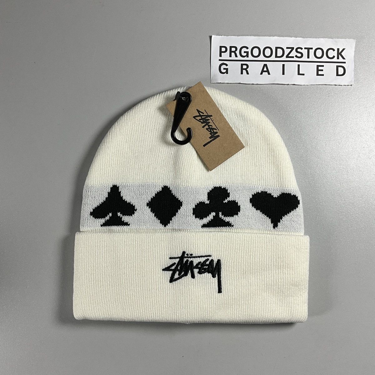 Stussy Stussy beanie hat - natural Size ONE SIZE - 1 Thumbnail