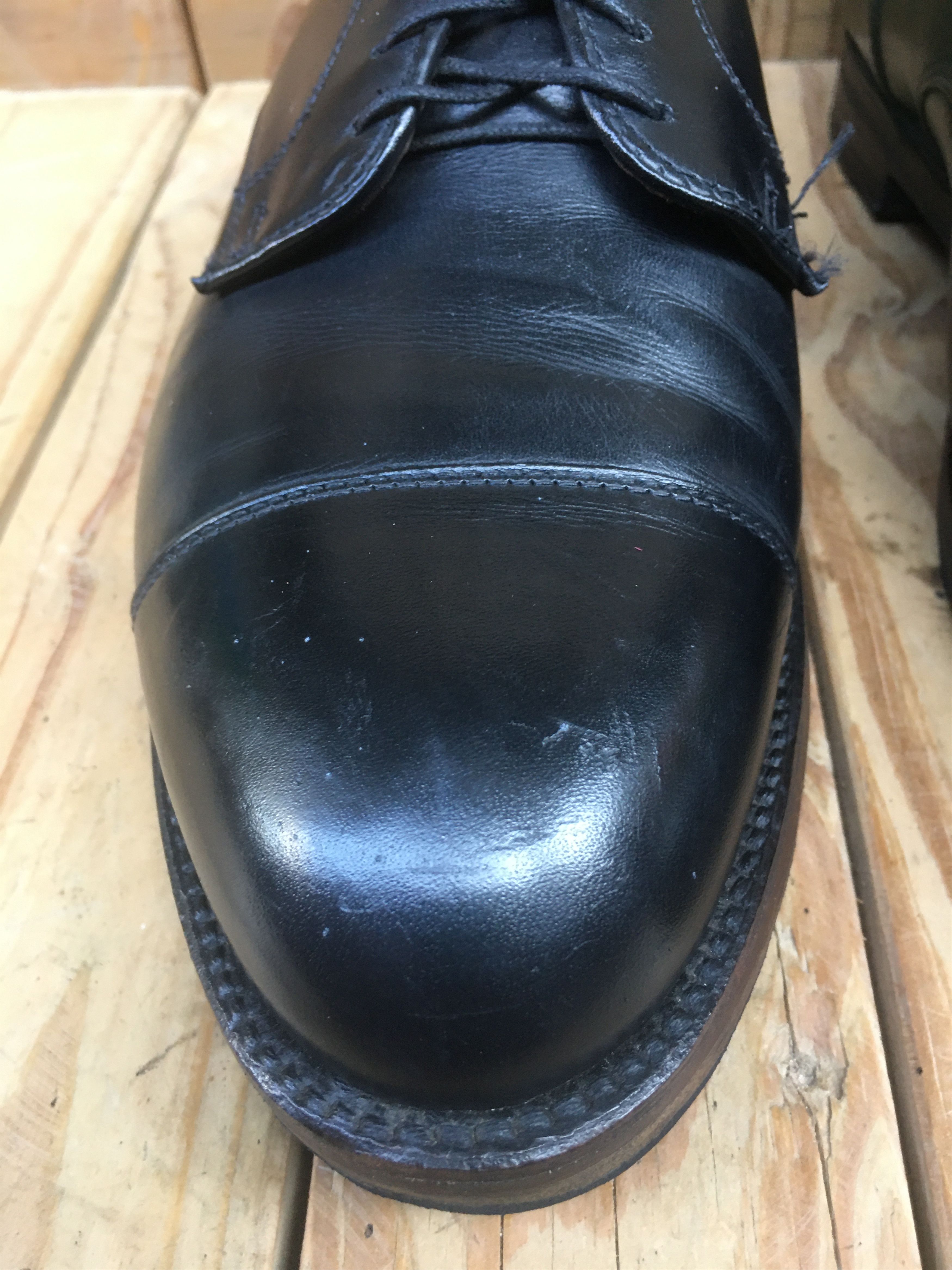 Alden Alden 971 captoe black leather dress shoes UK 9 B/D Size US 10 / EU 43 - 4 Thumbnail
