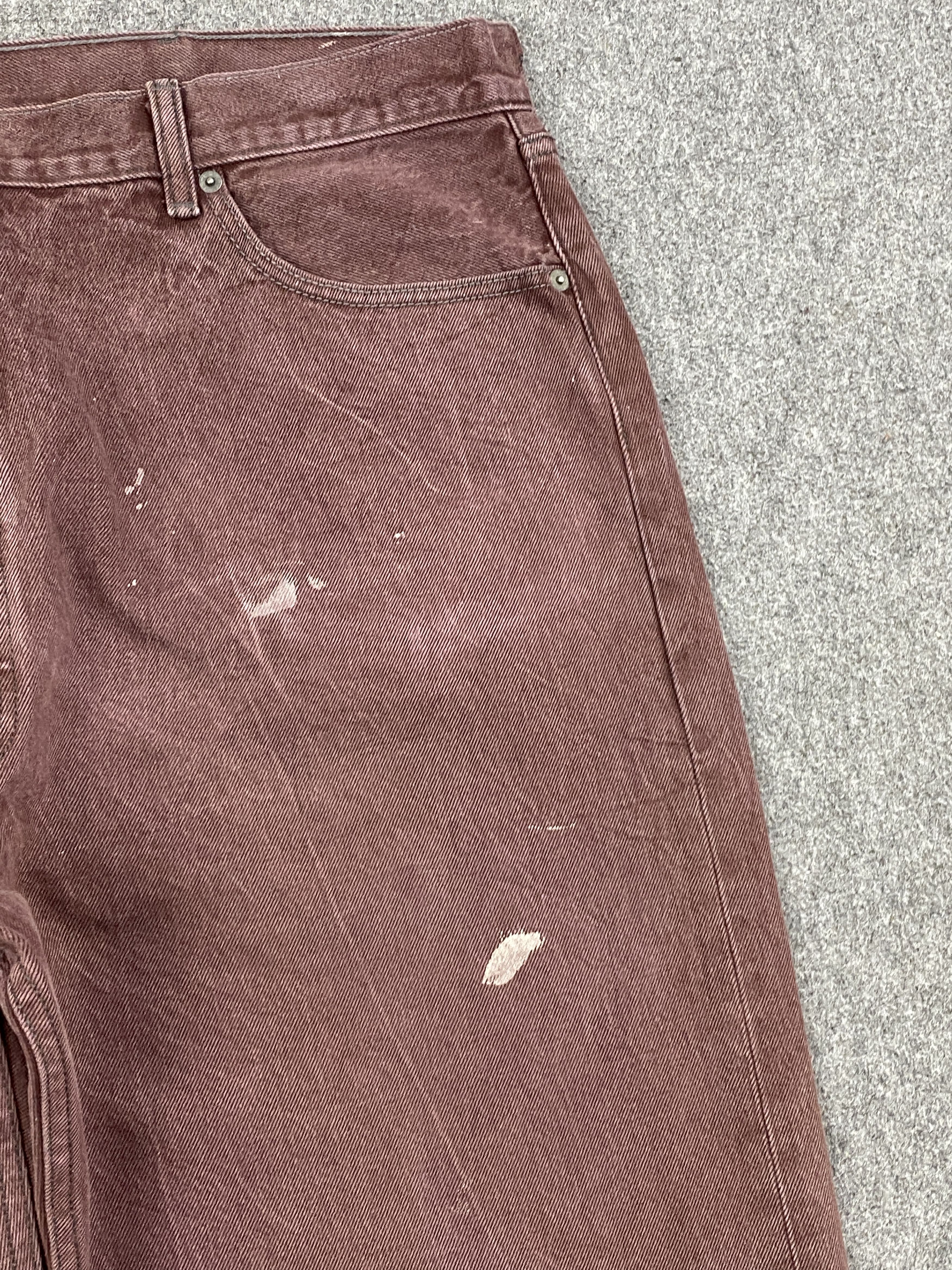 Levi's × Vintage Maroon Colour Vintage Levis 501 Jeans Size US 44 / EU 60 - 12 Thumbnail