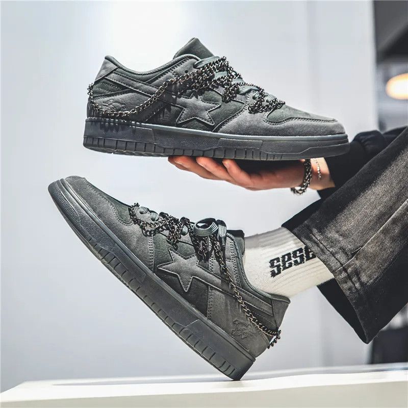 Metal Chains Star Sneakers