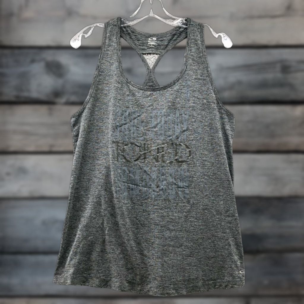 Champion Champion Tank Top Womens L Gray Activewear Sleeveless Racerback Crew Neck Gym Workout Weights Size L / US 10 / IT 46 - 1 Thumbnail