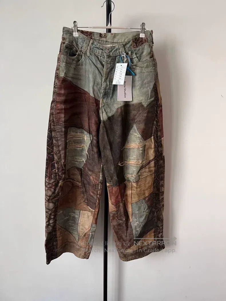 Acne Studios Acne Studios 3D Printed Patchwork Denim Pants Size US 28 / EU 44 - 1 Thumbnail