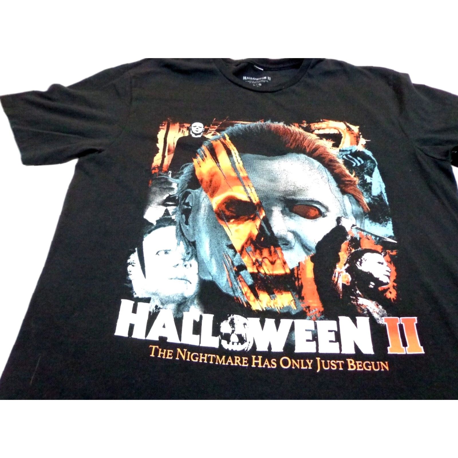 Vintage Halloween II T-Shirt Black The Nightmare Has Only Just Begun! Large L FLAW Mens Size US L / EU 52-54 / 3 - 1 Thumbnail