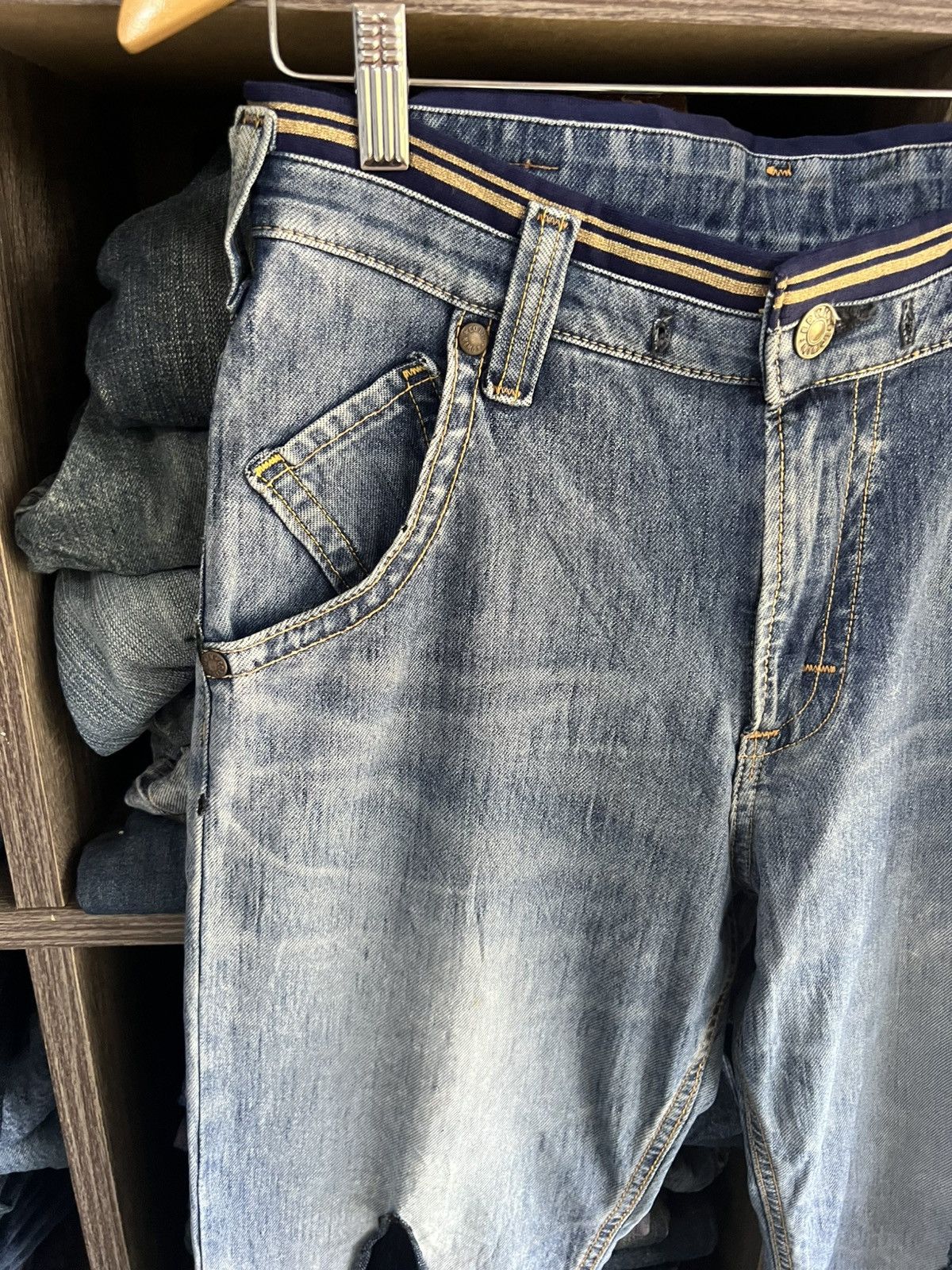 Edwin 🔥Edwin Jersey Distressed Denim Size US 31 - 6 Thumbnail