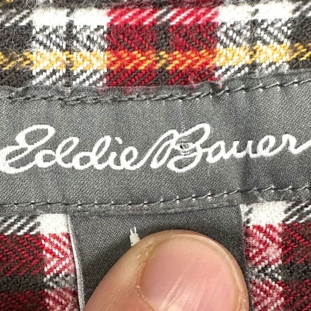 Eddie Bauer VINTAGE Eddie Bauer Shirt Mens Large Tall Red Plaid Flannel Button-Down Relaxed Fit Cotton Breathable Button Up Size US L / EU 52-54 / 3 - 5 Thumbnail