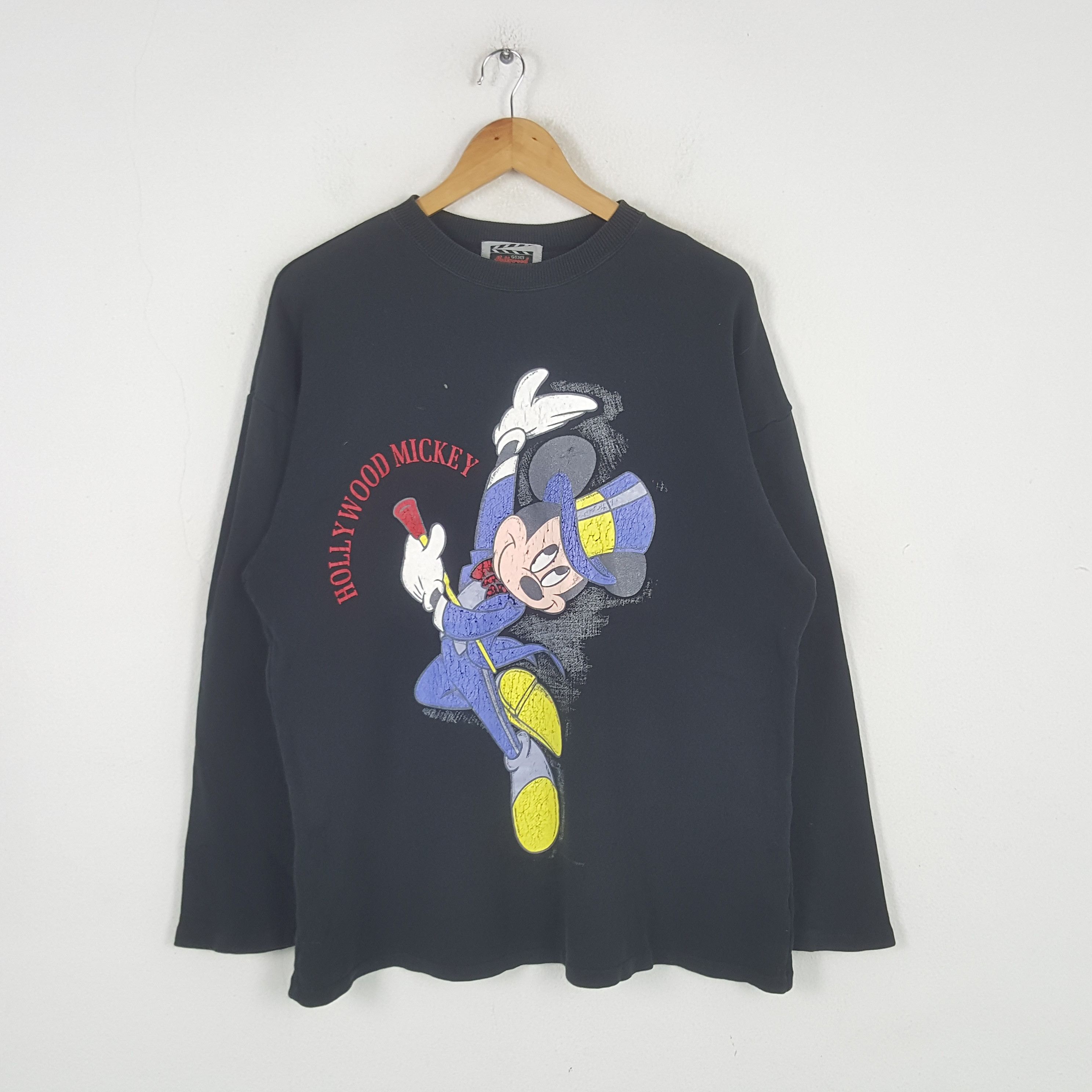 Disney Vintage Hollywood Mickey Cartoon Movie Sweatshirt C291N33 Size US M / EU 48-50 / 2 - 1 Thumbnail