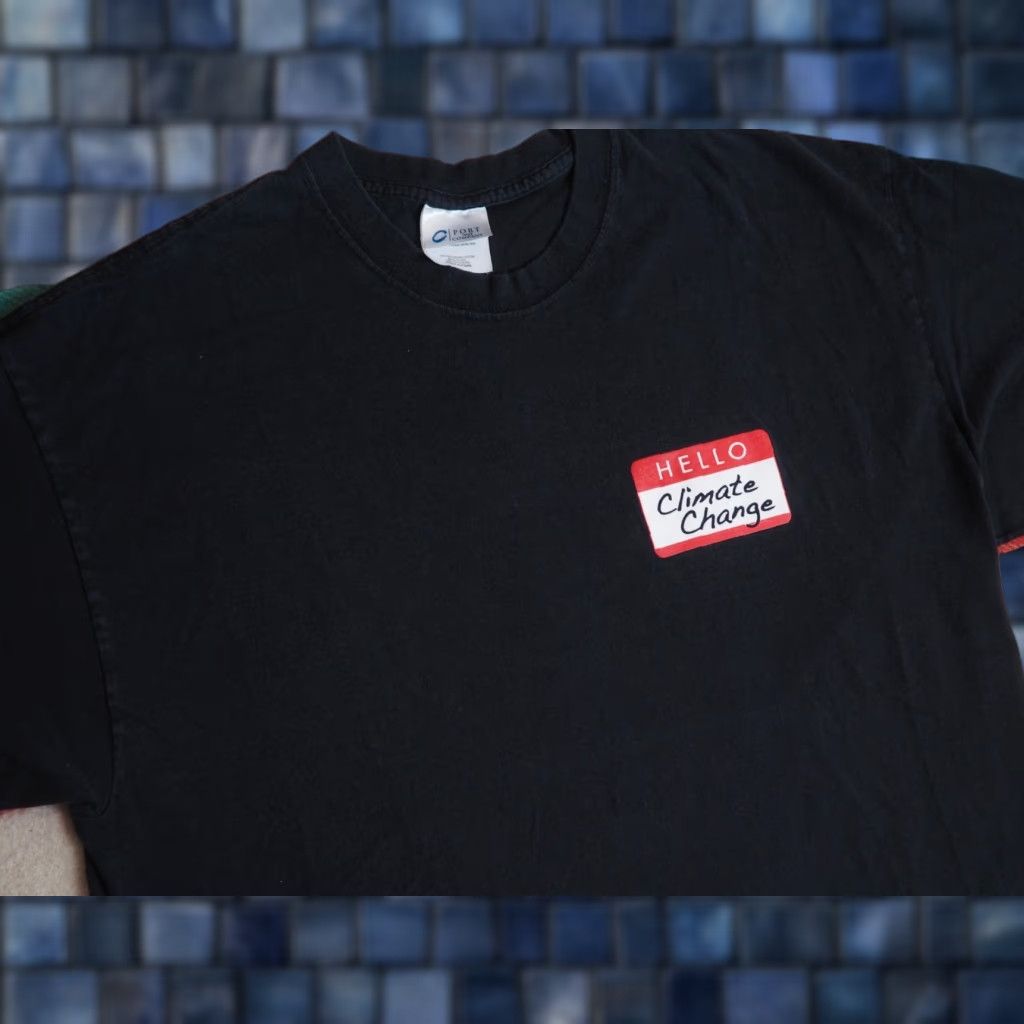 Port & Company VINTAGE Port & Company T-Shirt Mens L Black All Seasons Nature School Graphic Print Crew Neck Short Sleeve Size US L / EU 52-54 / 3 - 1 Thumbnail