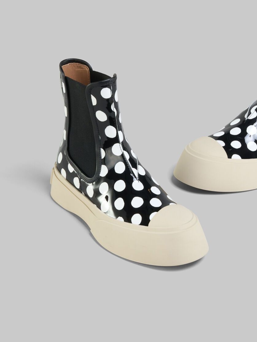 Marni o1y1025 Leather Ankle Boots in Black/White Size US 5 / IT 35 - 4 Thumbnail