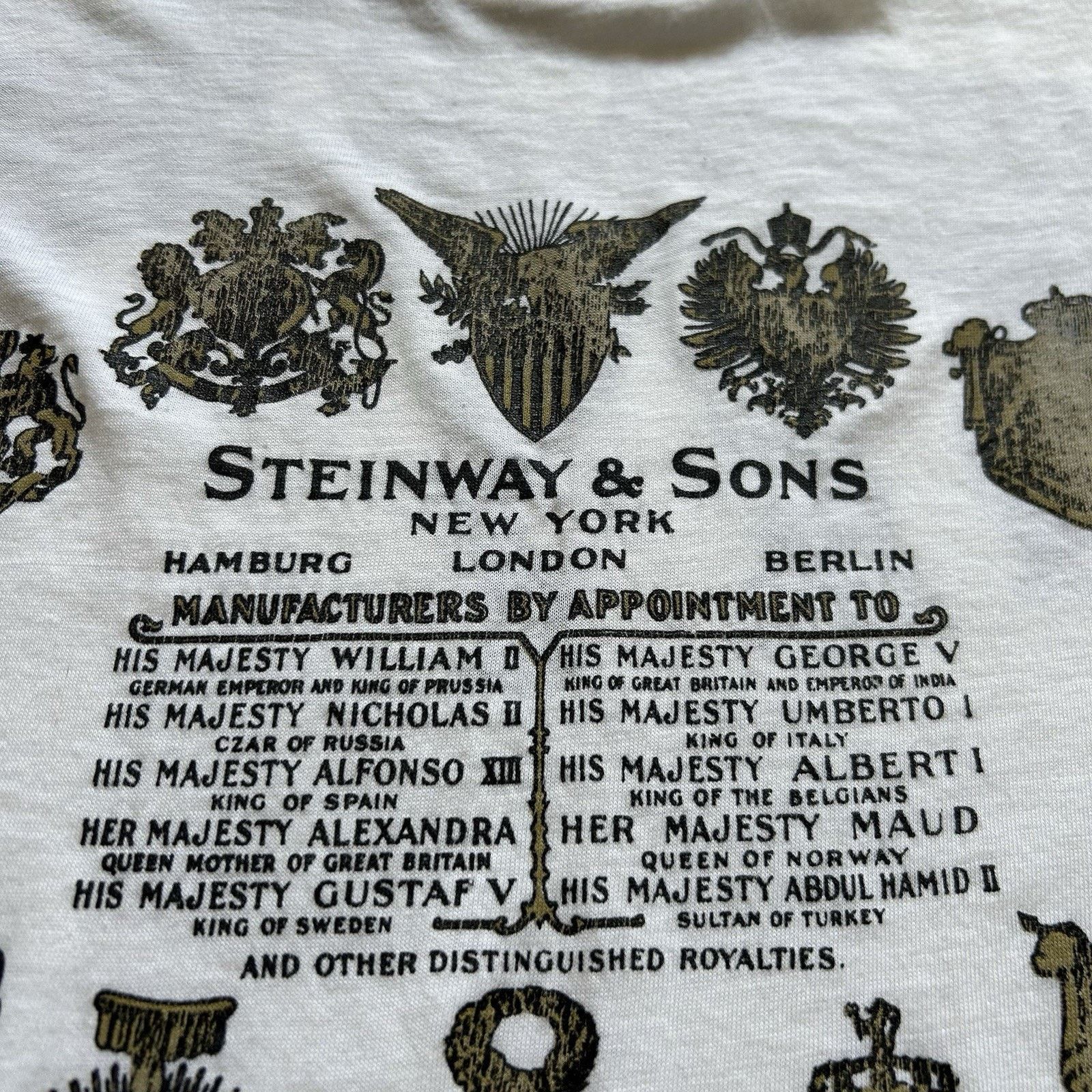 Vintage Vintage Steinway & Sons Pianos T Shirt Medium 70s 80s Promo Size US M / EU 48-50 / 2 - 5 Thumbnail